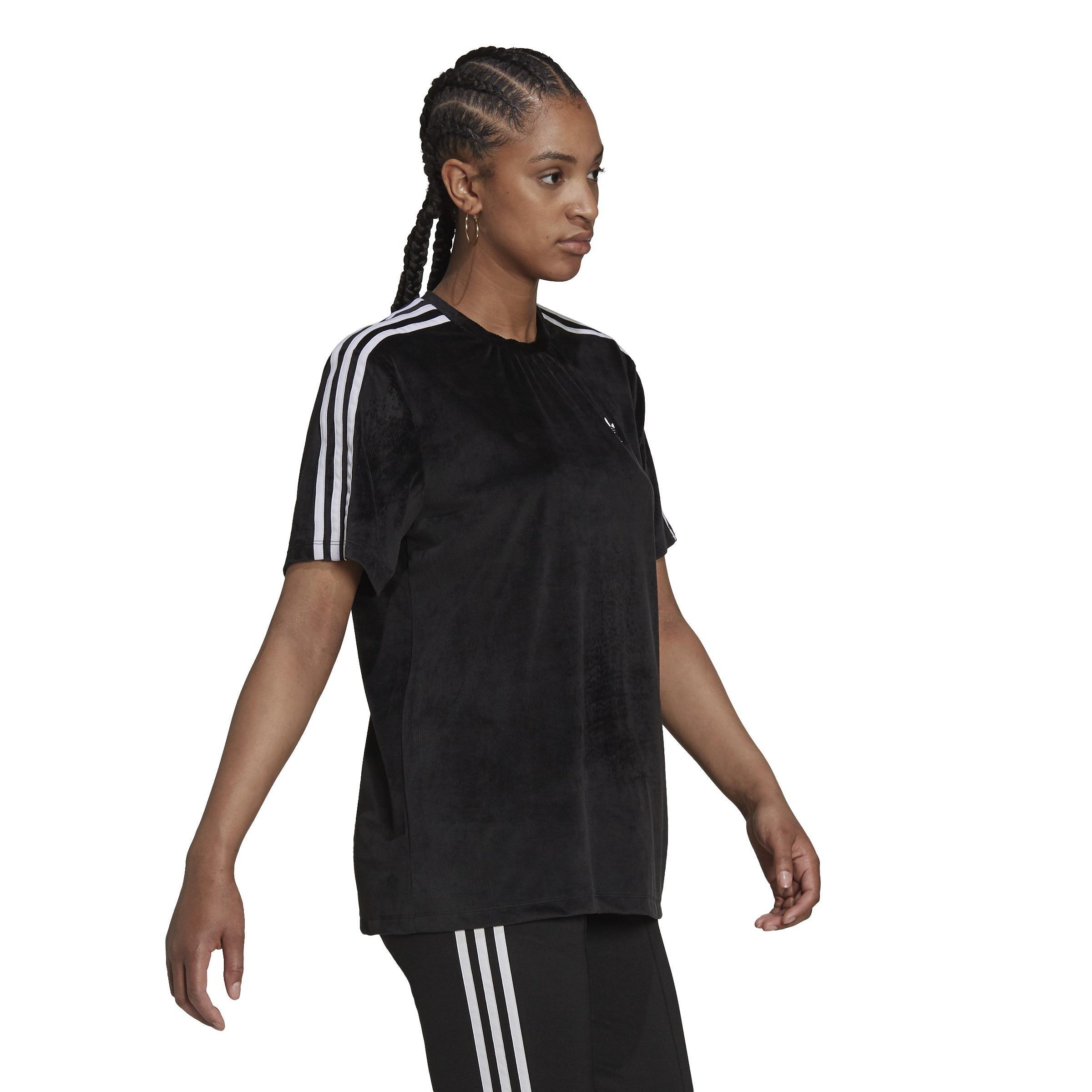 Adicolor Classics Corded Velour Loose T-Shirt, Black, , large image number 6