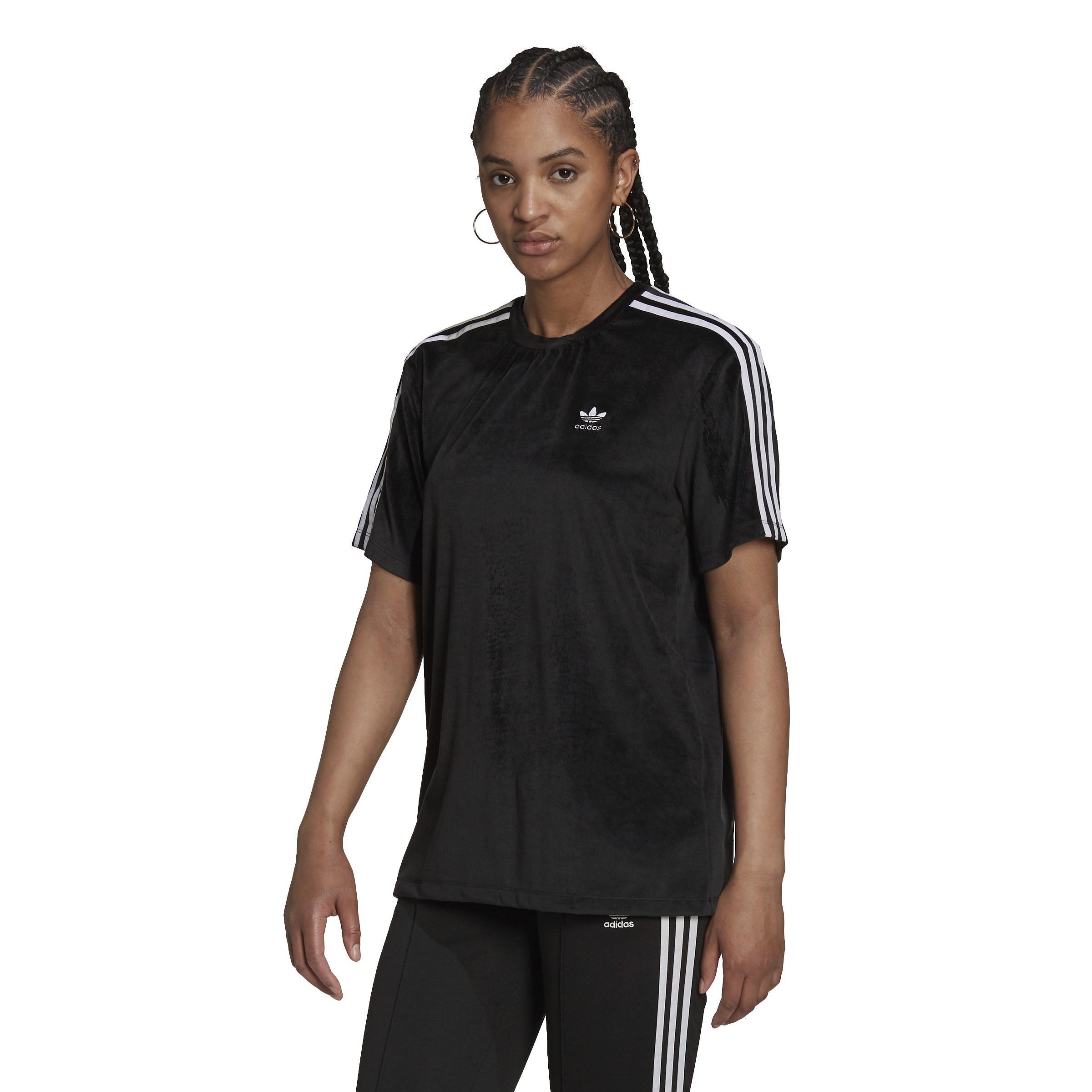 Adicolor Classics Corded Velour Loose T-Shirt, Black, , large image number 7