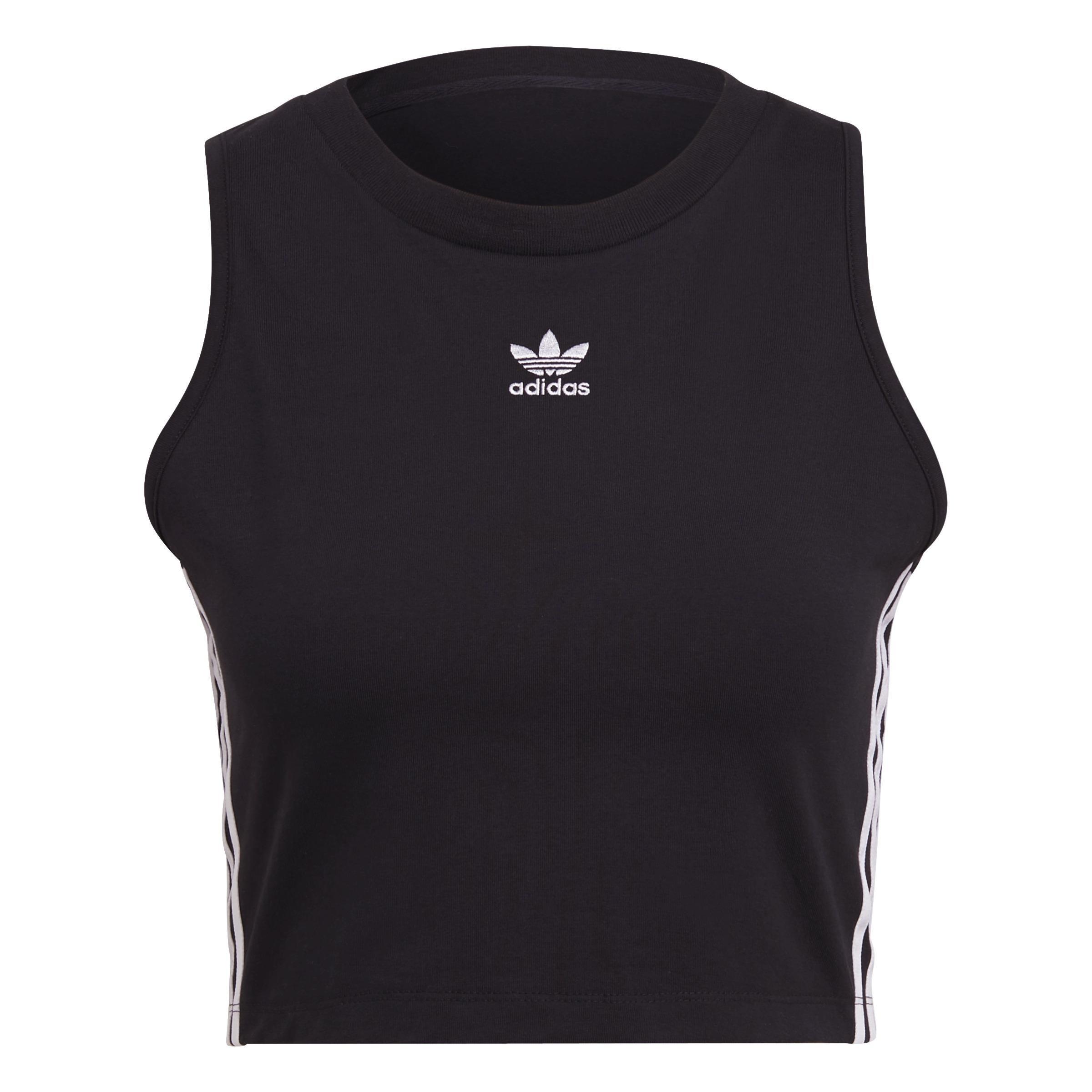 Adicolor Classics Cropped Tank Top, Black, A901_ONE, large image number 2