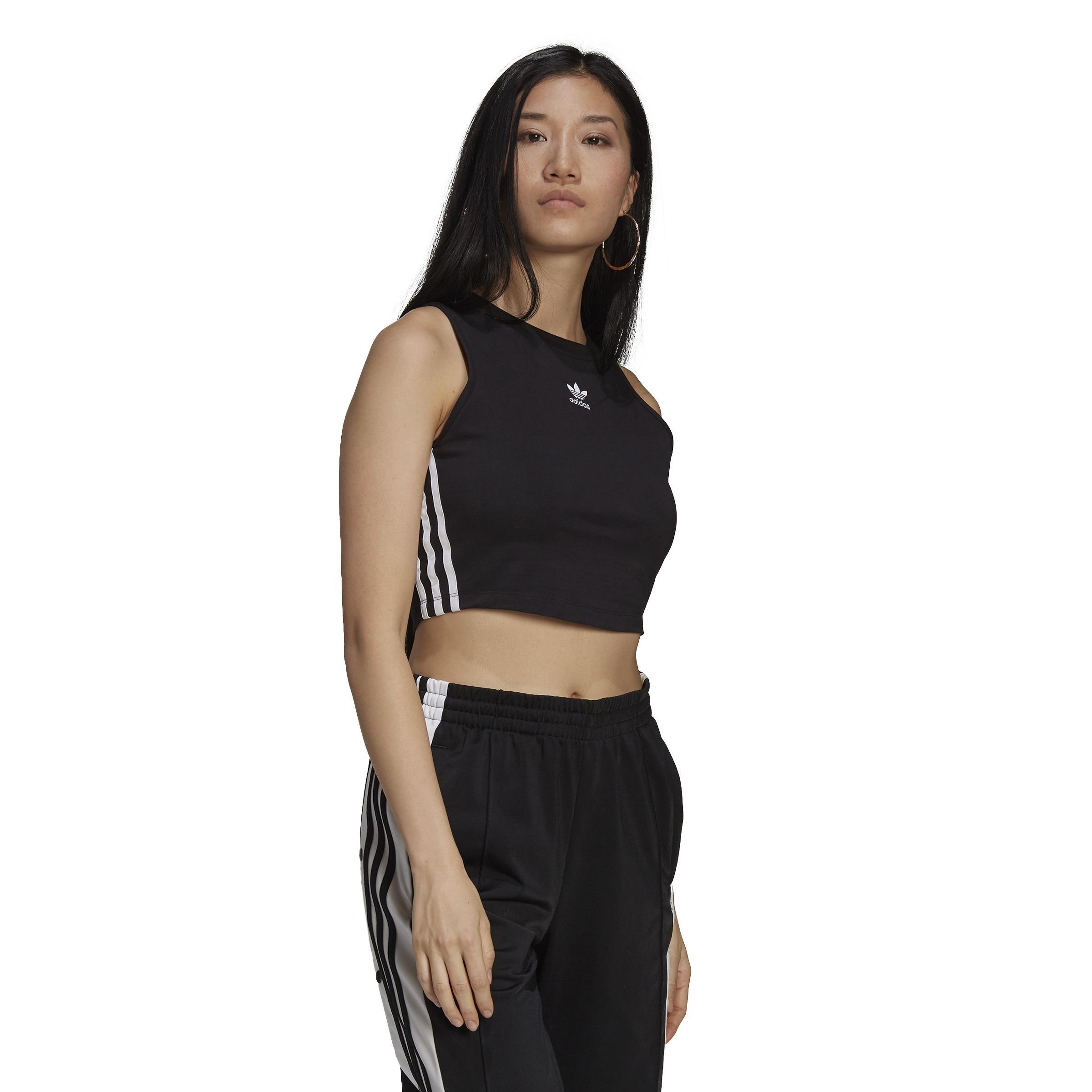 Adicolor Classics Cropped Tank Top, Black, A901_ONE, large image number 6