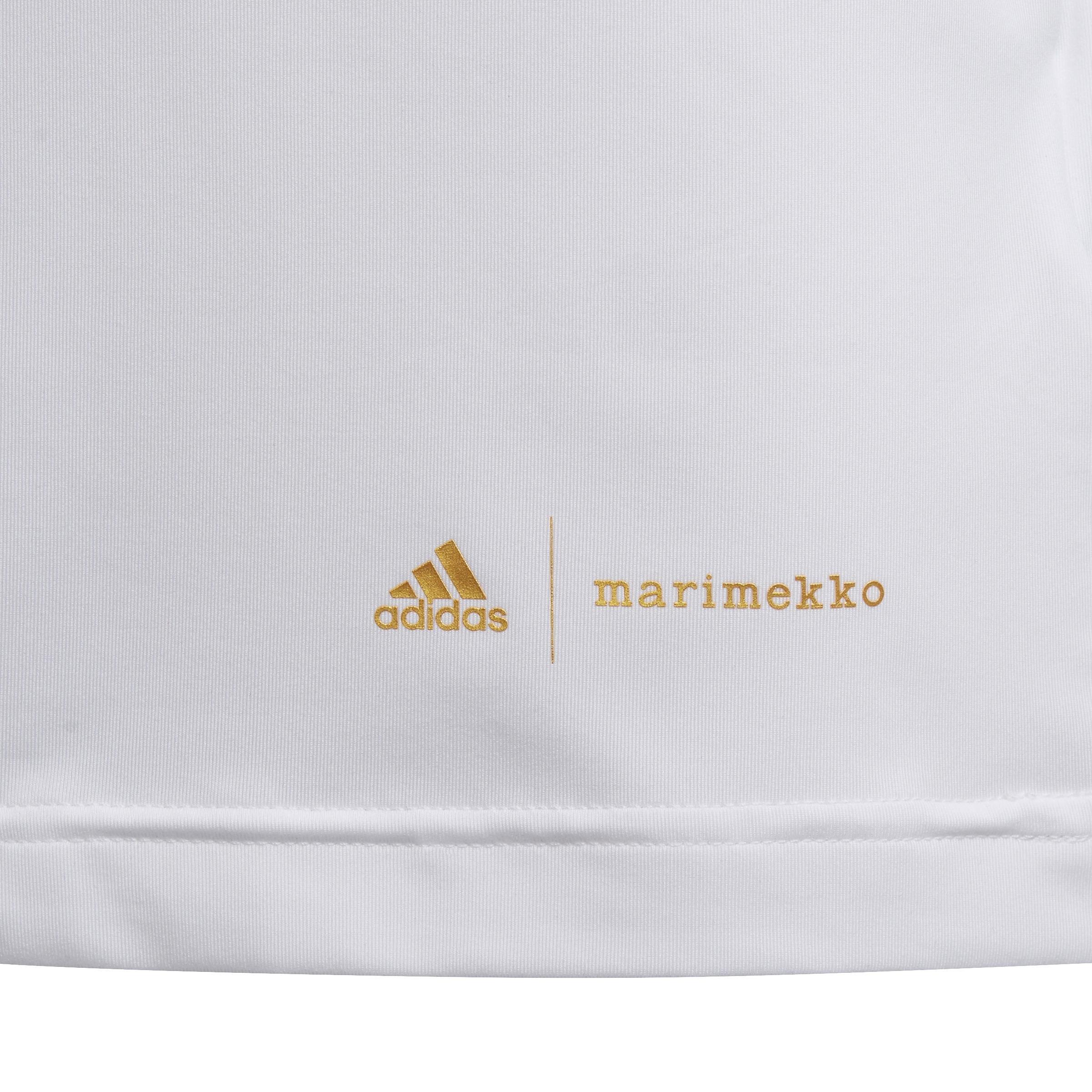 Kids Marimekko Primegreen Aeroready Training Loose 3-Stripes T-Shirt, White, , large image number 13