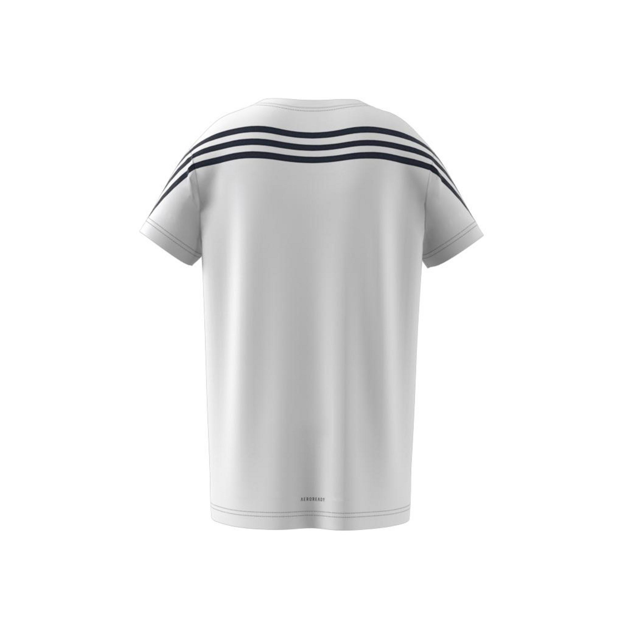 Kids Marimekko Primegreen Aeroready Training Loose 3-Stripes T-Shirt, White, , large image number 14