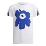 Kids Marimekko Primegreen Aeroready Training Loose 3-Stripes T-Shirt, White, , large image number 24
