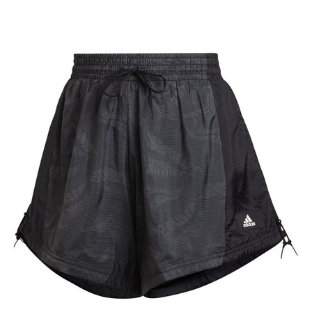 Women Sportswear Woven Lightweight Shorts, Black, A901_ONE, large image number 5