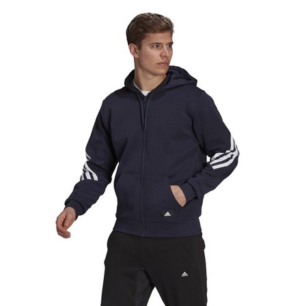 Men Sportswear Future Icons 3-Stripes Hoodie , Navy, A901_ONE, large image number 0