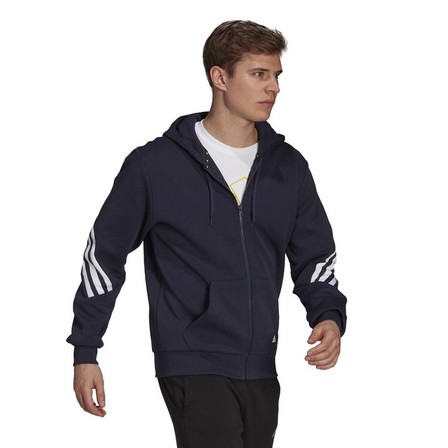 Men Sportswear Future Icons 3-Stripes Hoodie , Navy, A901_ONE, large image number 1