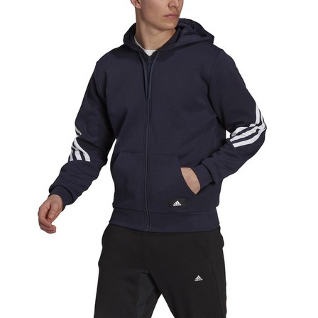 Men Sportswear Future Icons 3-Stripes Hoodie , Navy, A901_ONE, large image number 3