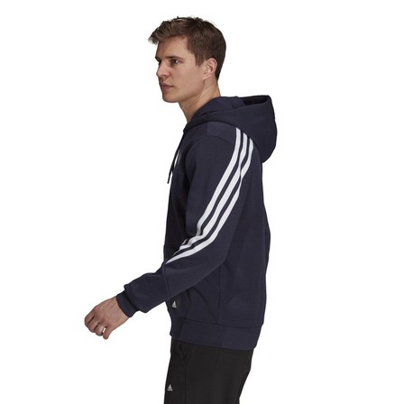 Men Sportswear Future Icons 3-Stripes Hoodie , Navy, A901_ONE, large image number 9