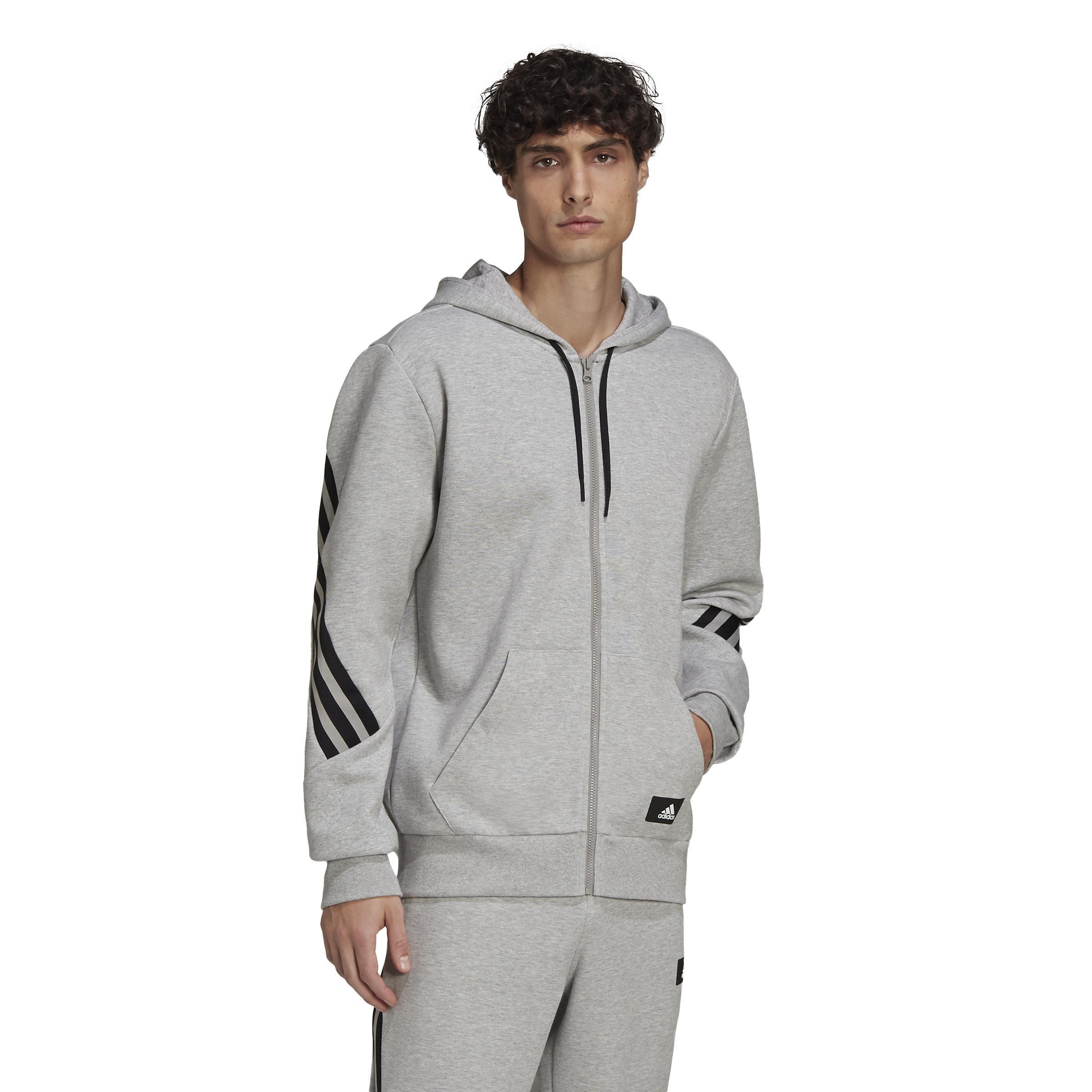 Sportswear Future Icons 3-Stripes Hoodie, Grey, A901_ONE, large image number 0