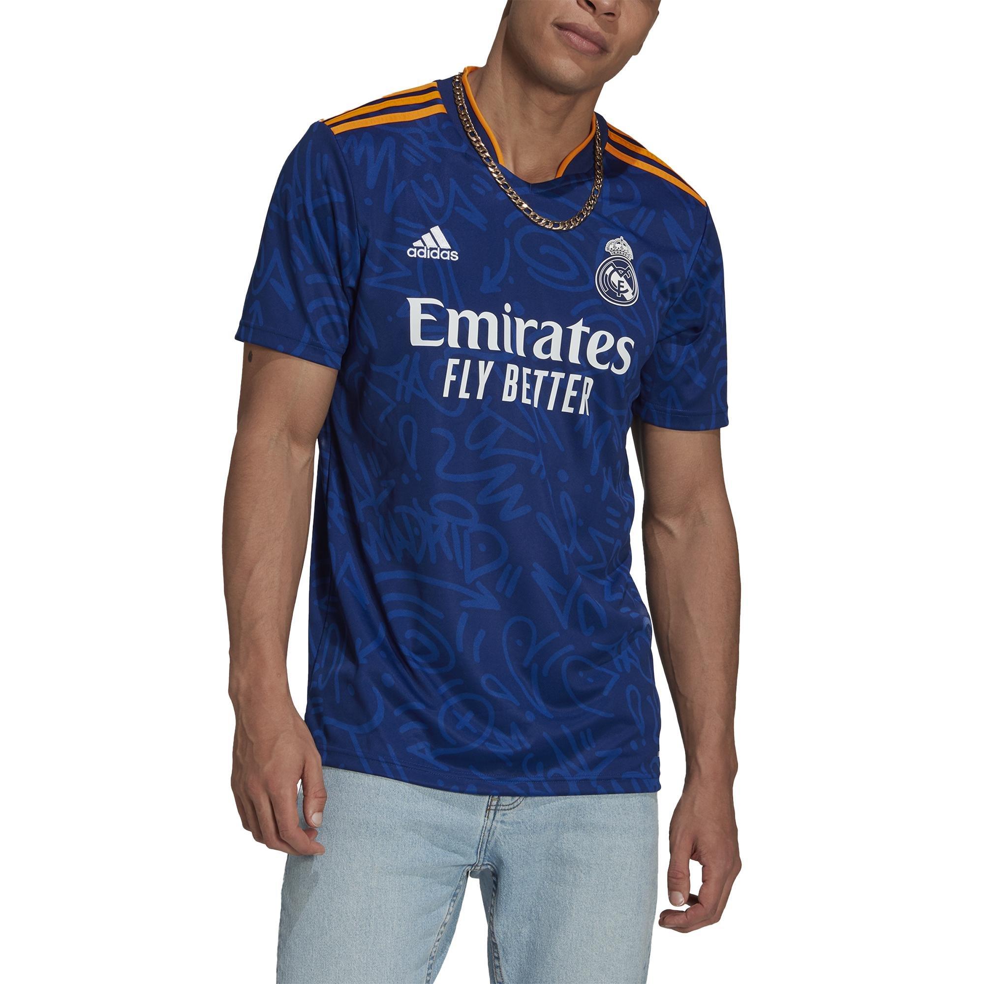 Real Madrid 21/22 Away Jersey, Blue, A901_ONE, large image number 4