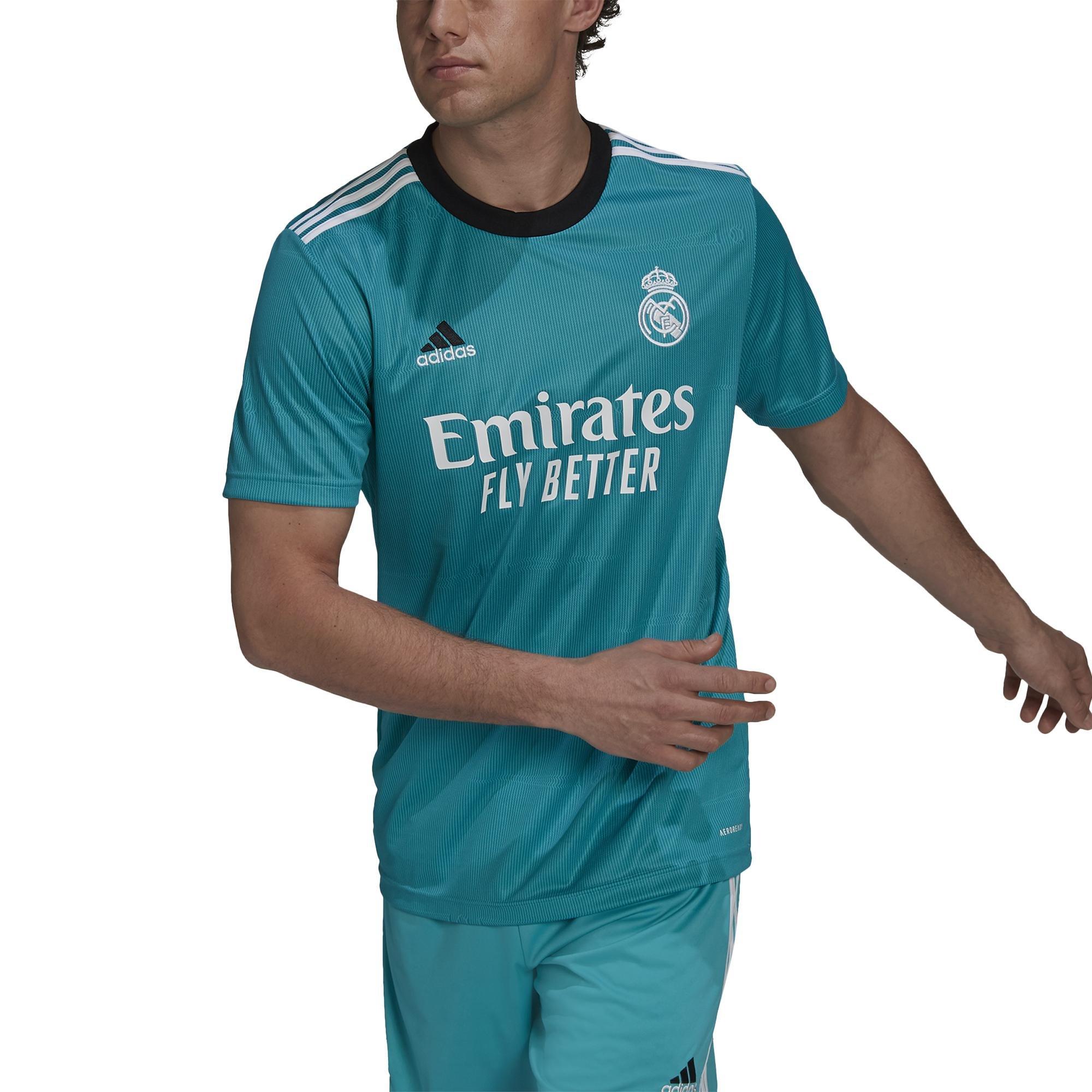 Real Madrid 21/22 Third Jersey, Turquoise, A901_ONE, large image number 3