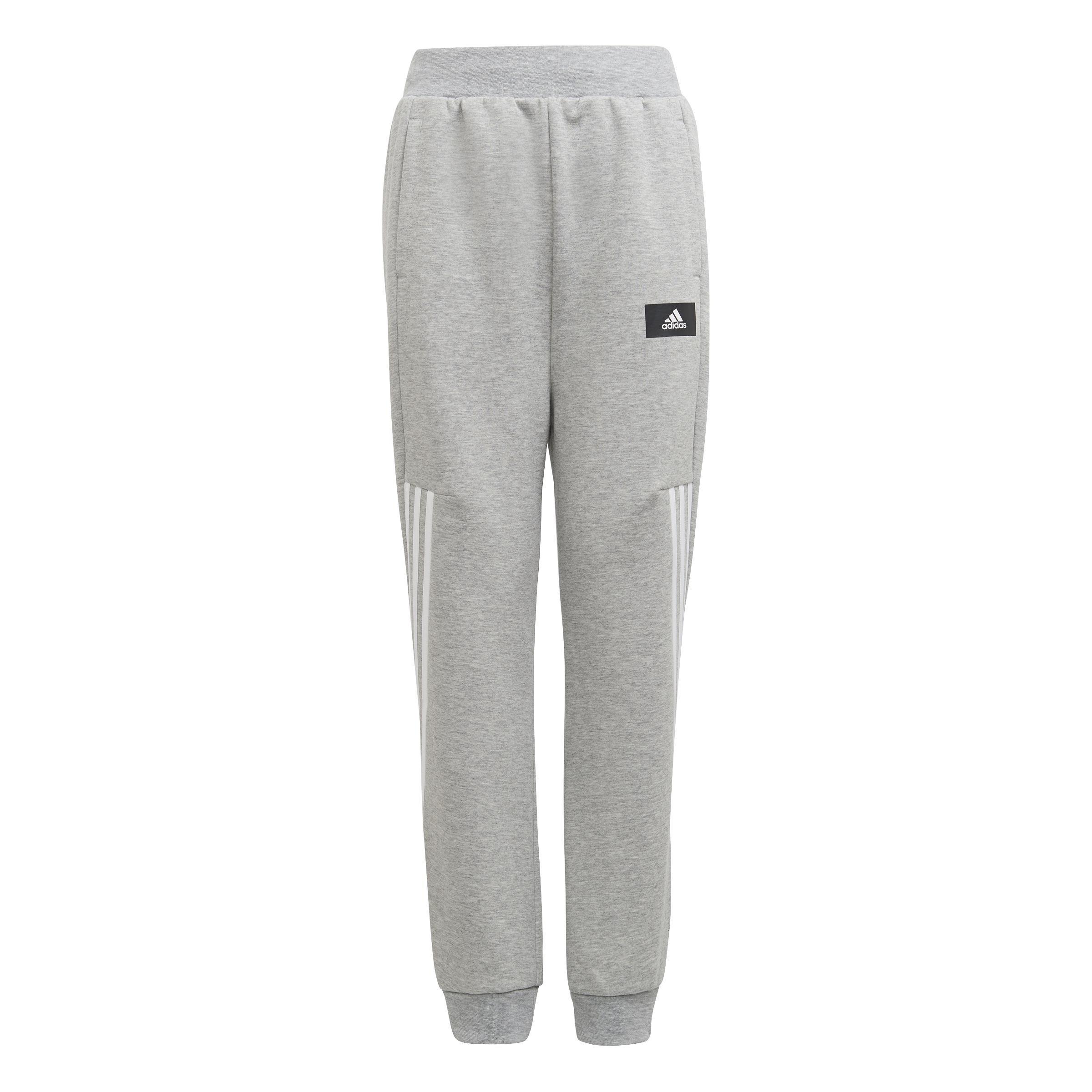 Kids Future Icons 3-Stripes Tapered-Leg Joggers, Grey, , large image number 1