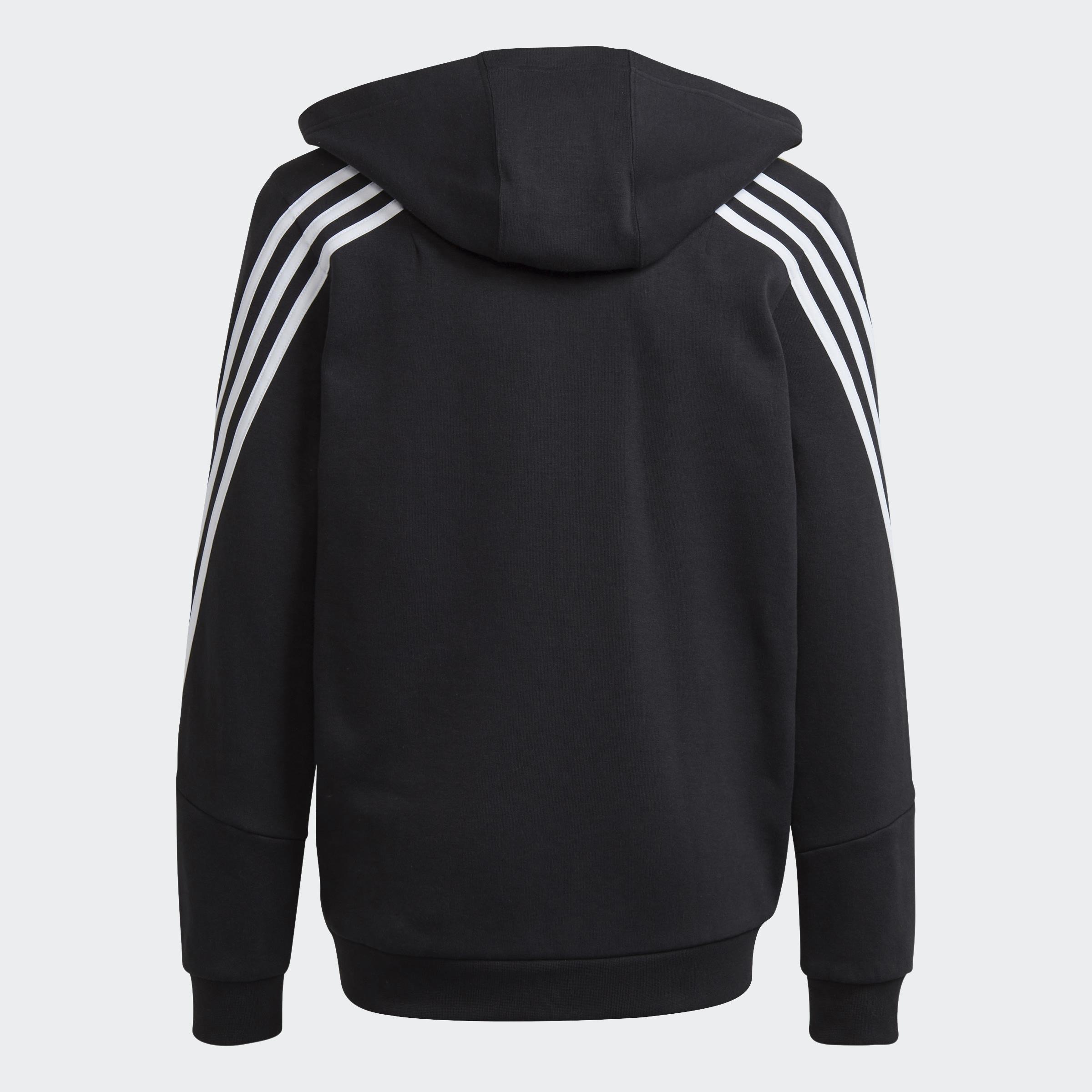 Kids Future Icons 3-Stripes Full-Zip Hoodie, Black, A901_ONE, large image number 1