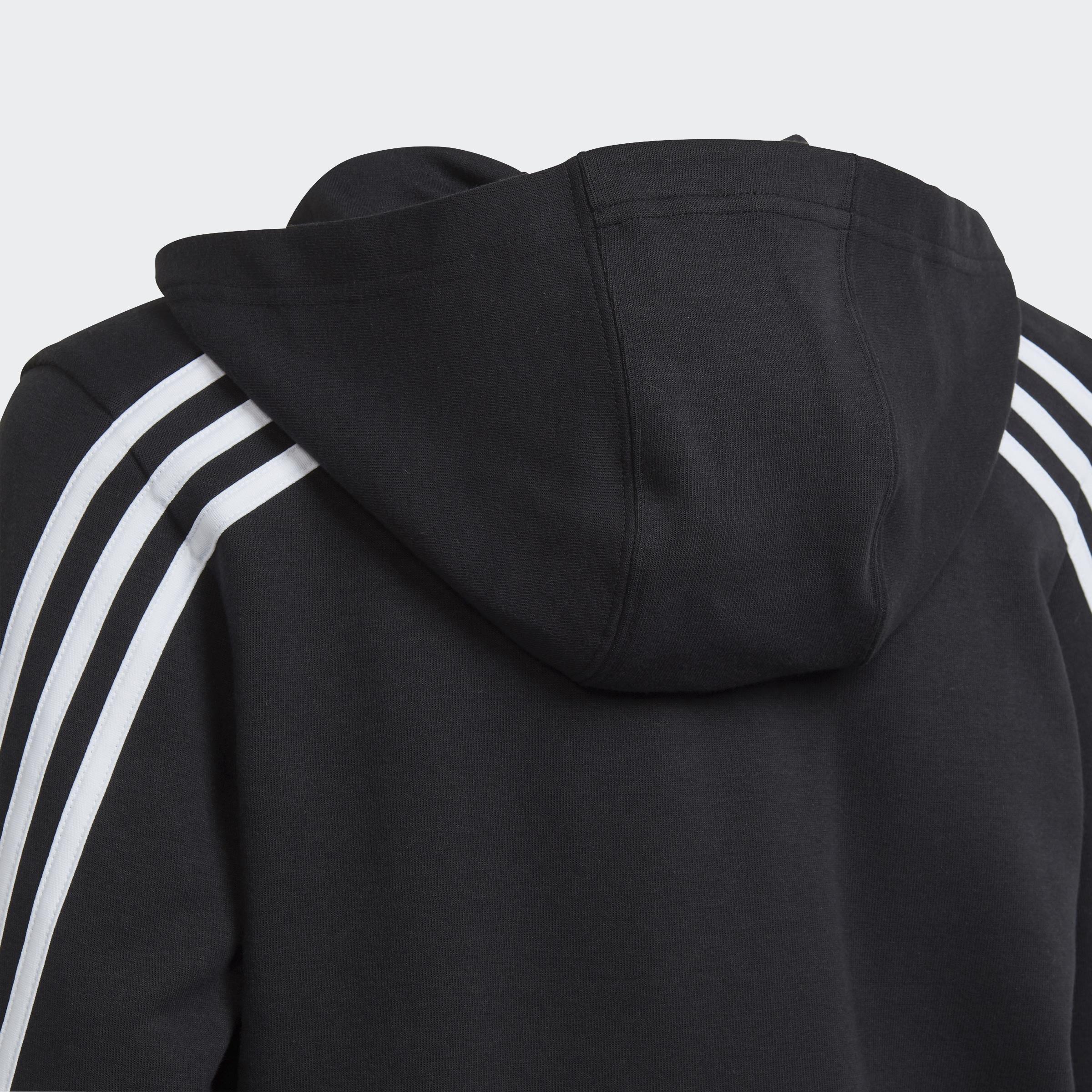 Kids Future Icons 3-Stripes Full-Zip Hoodie, Black, A901_ONE, large image number 2