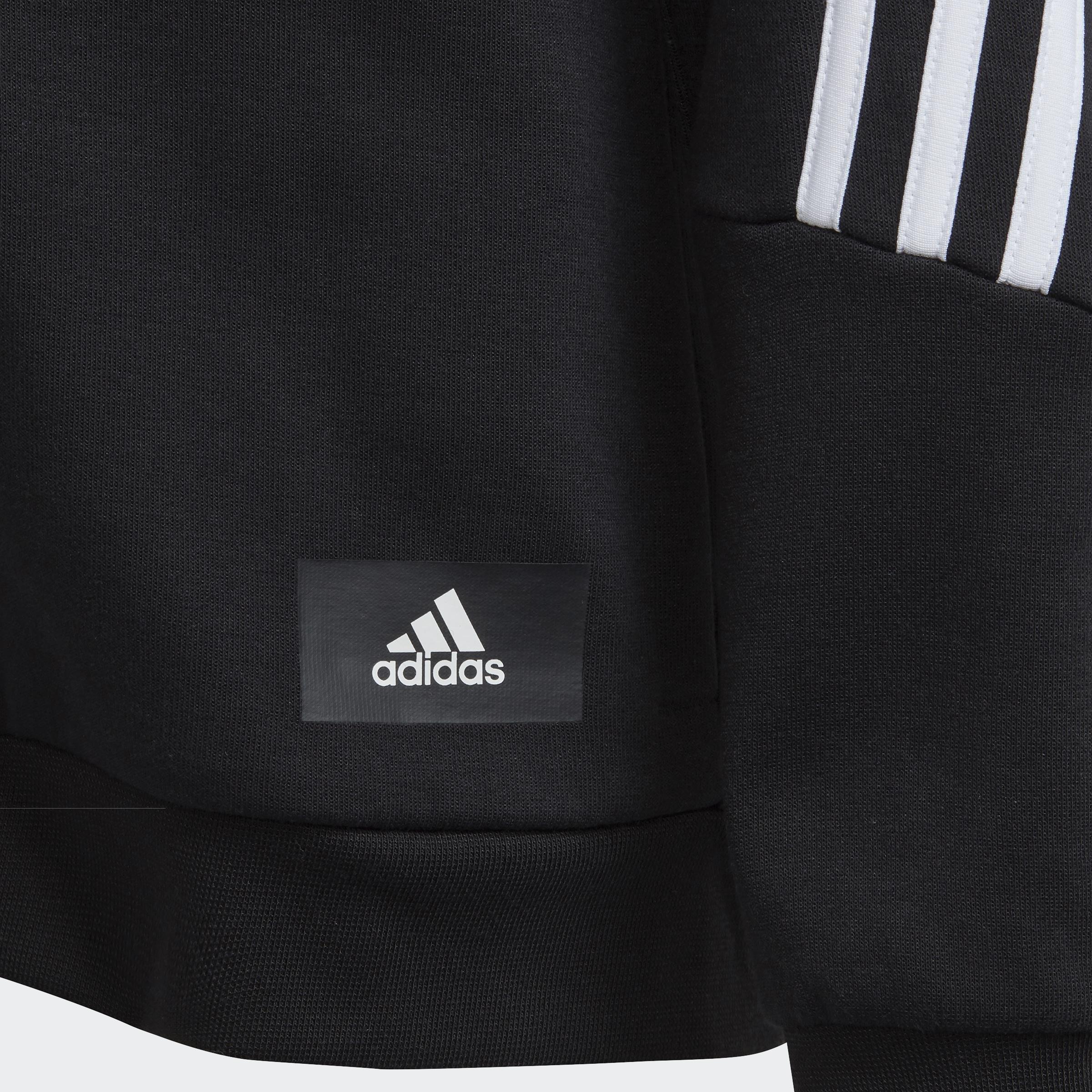 Kids Future Icons 3-Stripes Full-Zip Hoodie, Black, A901_ONE, large image number 4