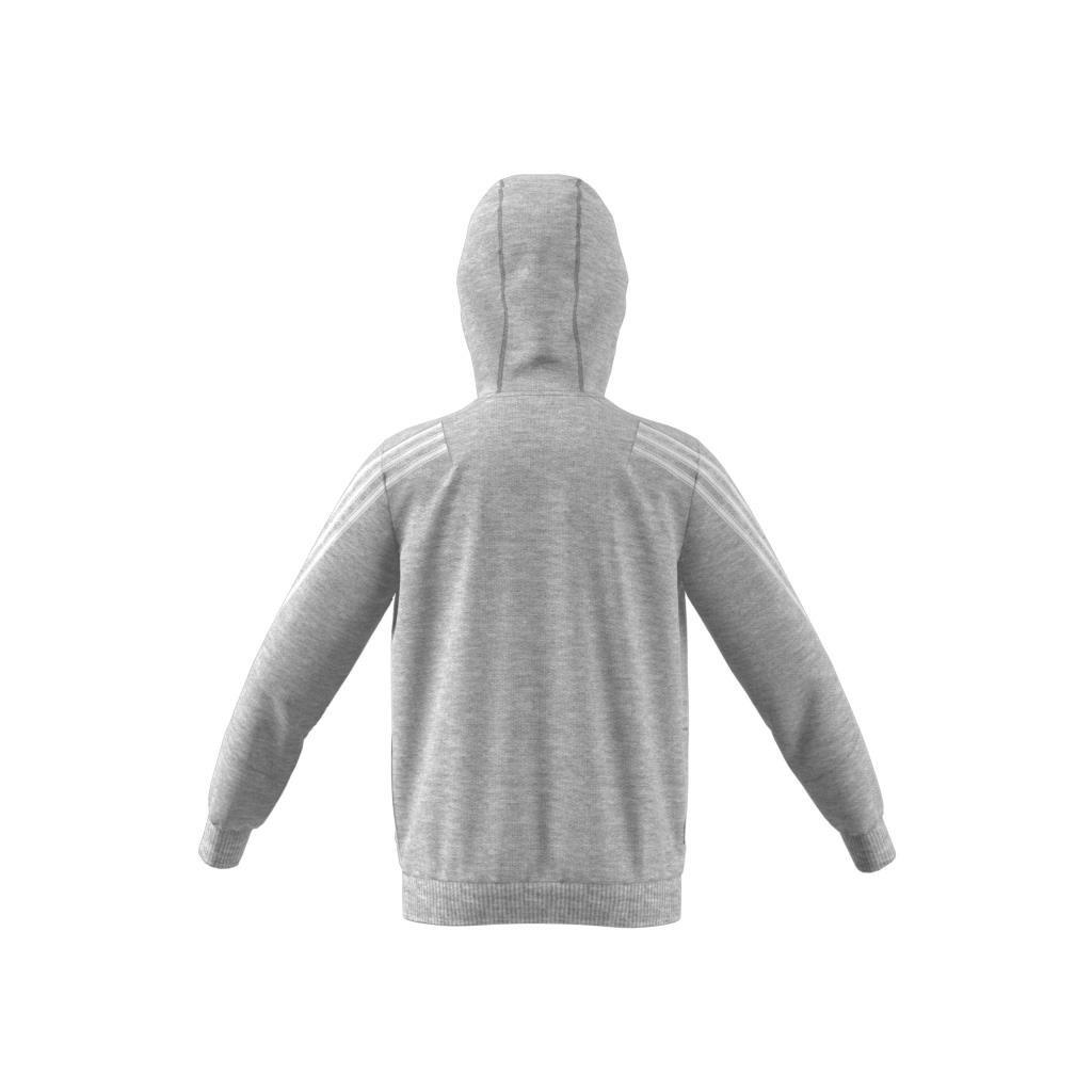 Kids Future Icons 3-Stripes Full-Zip Hoodie, Grey, A901_ONE, large image number 9