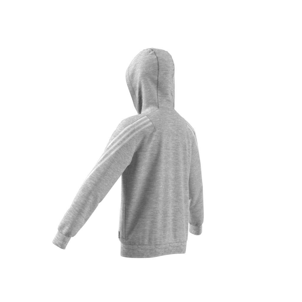 Kids Future Icons 3-Stripes Full-Zip Hoodie, Grey, A901_ONE, large image number 12