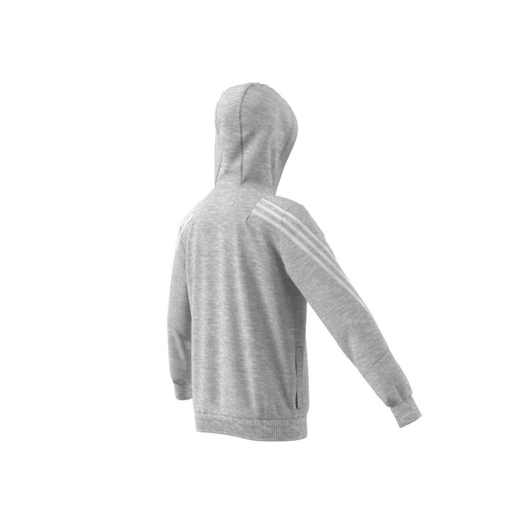 Kids Future Icons 3-Stripes Full-Zip Hoodie, Grey, A901_ONE, large image number 13