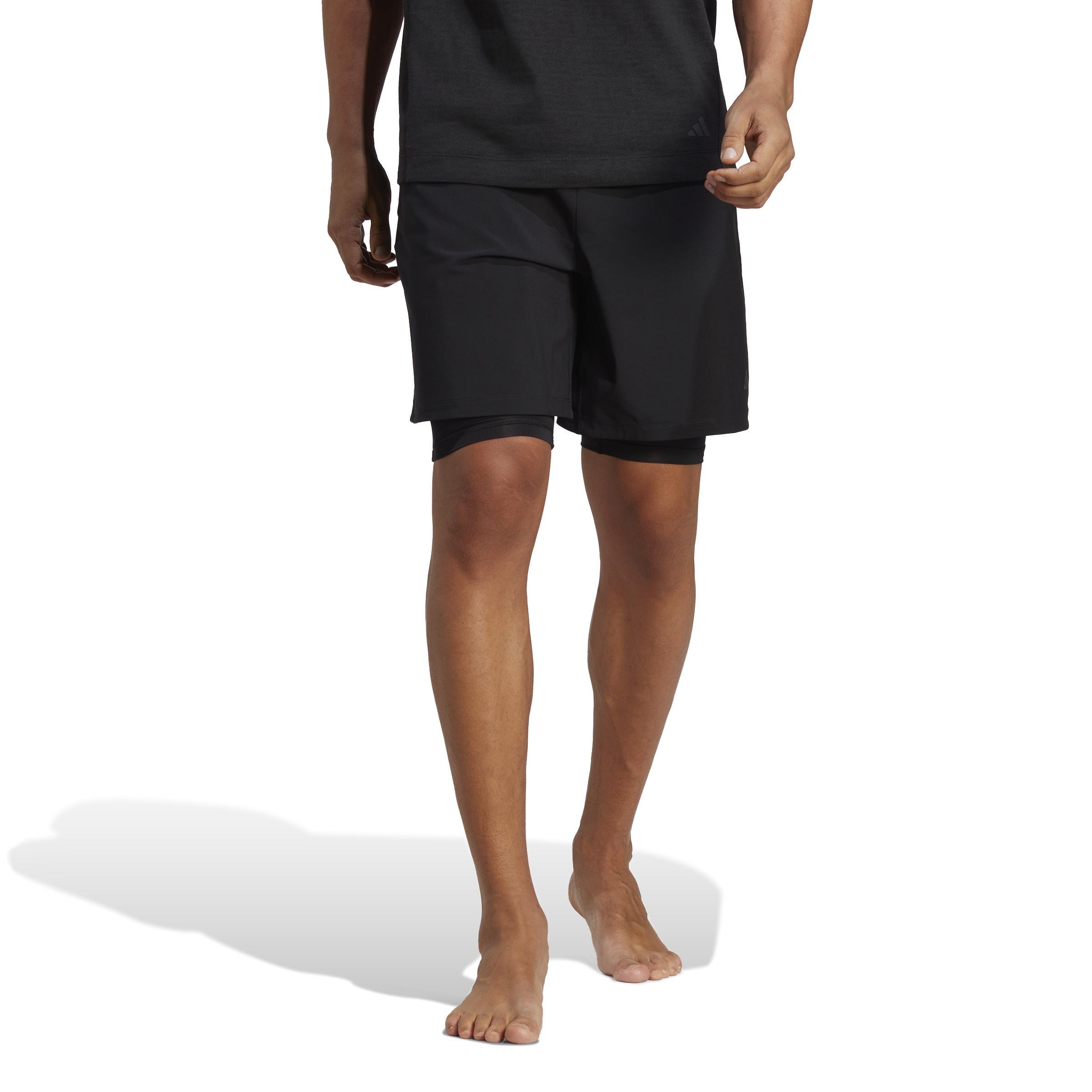 Yoga Training 2-In-1 Shorts, Black, A901_ONE, large image number 9