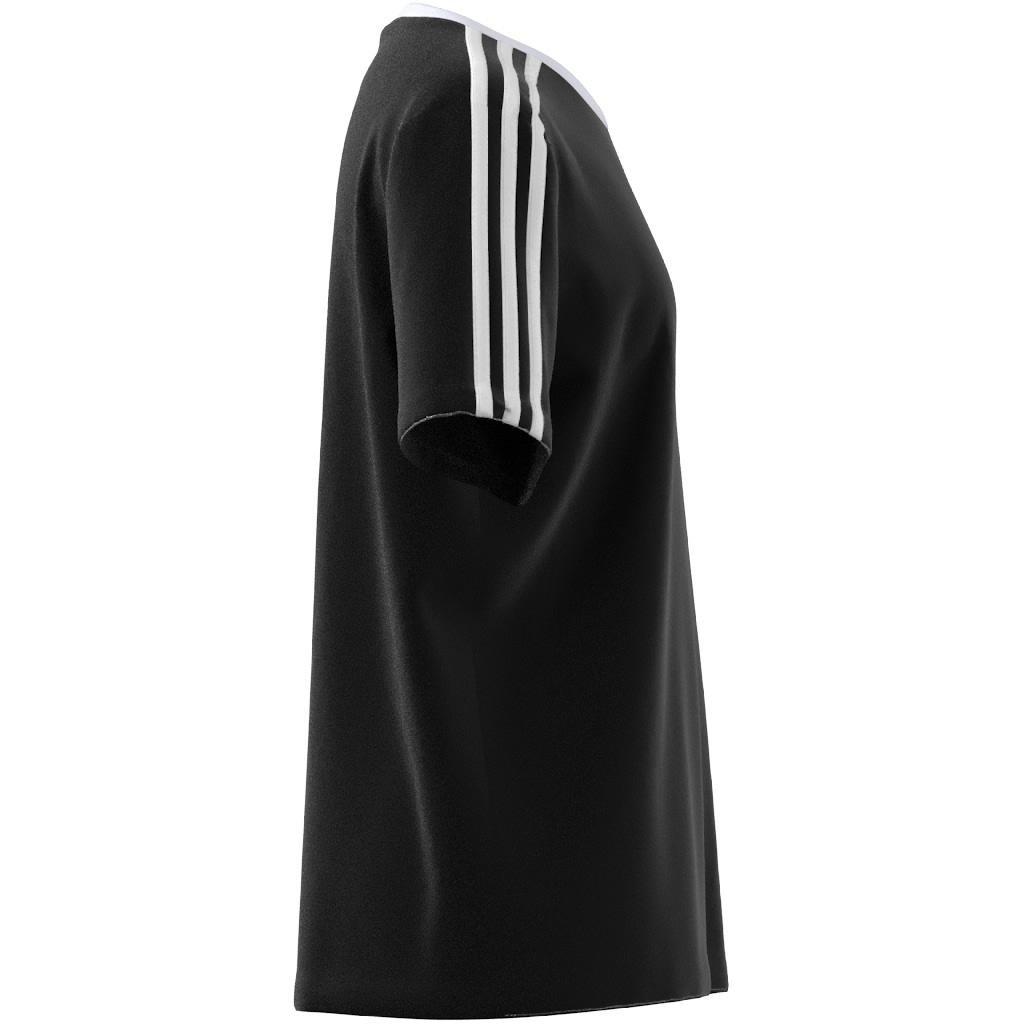 Kids Essentials 3-Stripes Cotton Loose Fit Boyfriend T-Shirt, Black, A901_ONE, large image number 6