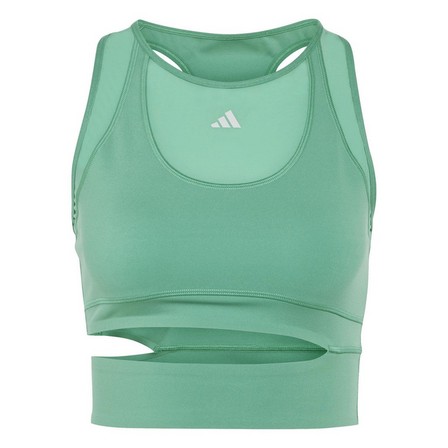 Women Hiit Heat.Rdy Crop Training Tank Top, Green, A901_ONE, large image number 1