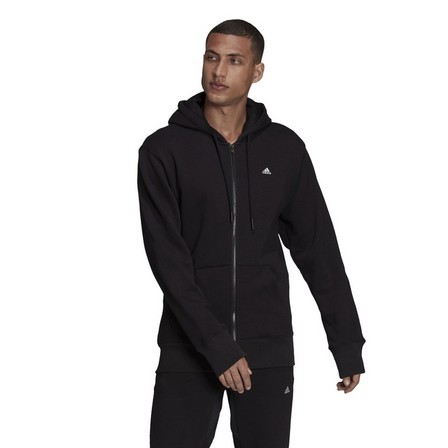 Men Sportswear Comfy And Chill Full Zip Hoodie, Black, A901_ONE, large image number 0