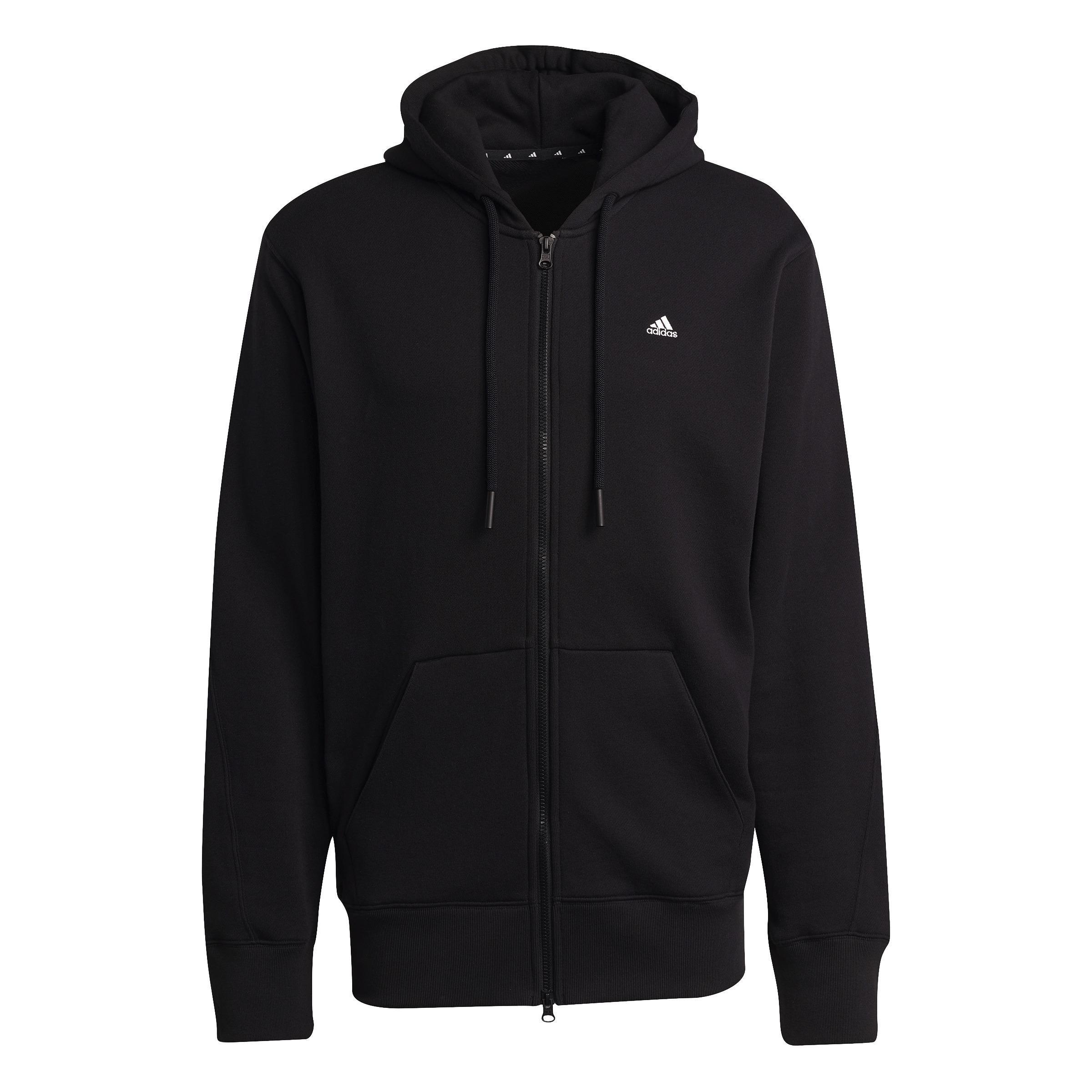 Black adidas zip up 2024 hoodie