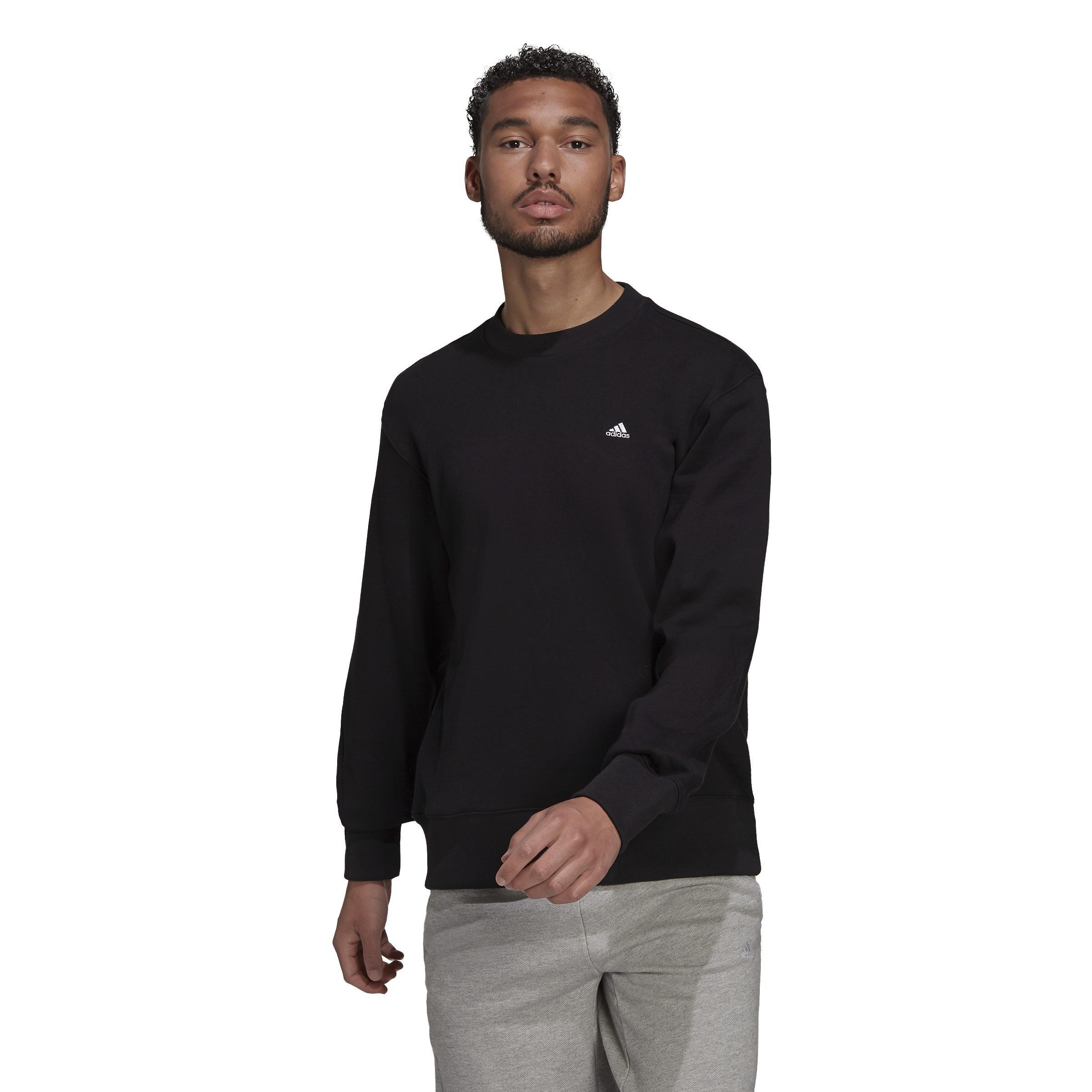 Adidas black and white men's clearance sweatshirt