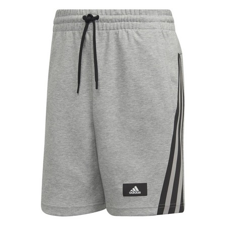 Men Adidas Sportswear Future Icons 3-Stripes Shorts, Grey, A901_ONE, large image number 0