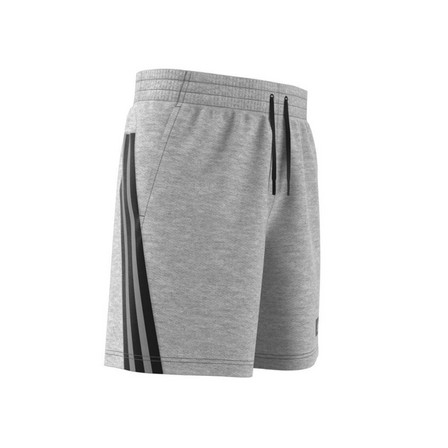 Men Adidas Sportswear Future Icons 3-Stripes Shorts, Grey, A901_ONE, large image number 3