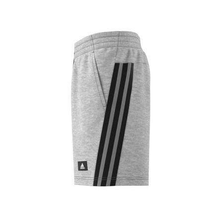 Men Adidas Sportswear Future Icons 3-Stripes Shorts, Grey, A901_ONE, large image number 4