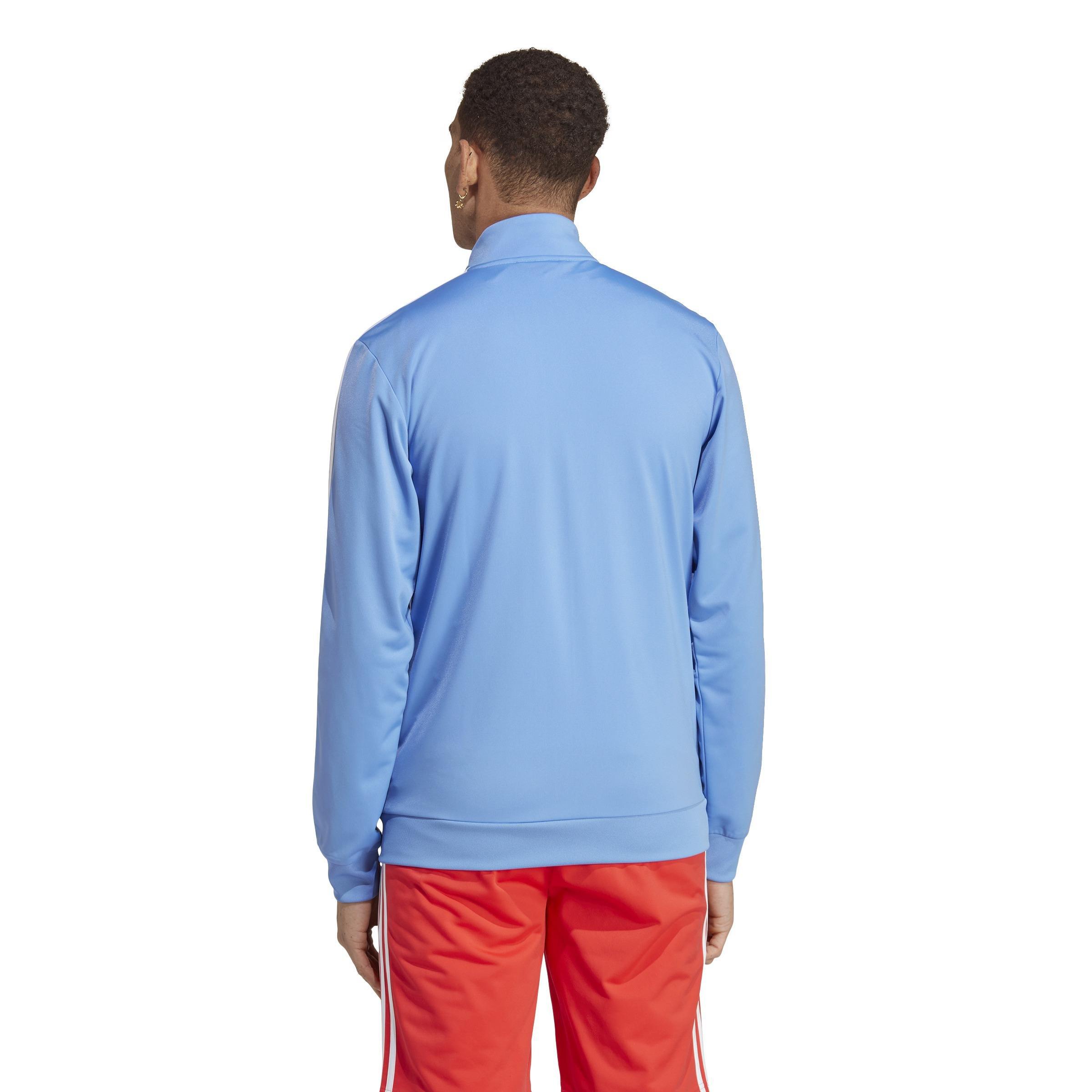 Essentials Warm-Up 3-Stripes Track Top, Blue, A901_ONE, large image number 3