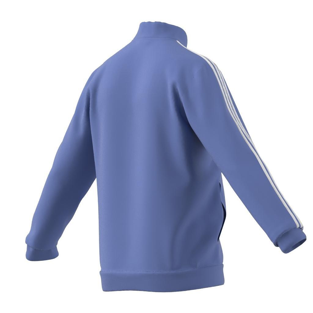 Essentials Warm-Up 3-Stripes Track Top, Blue, A901_ONE, large image number 7