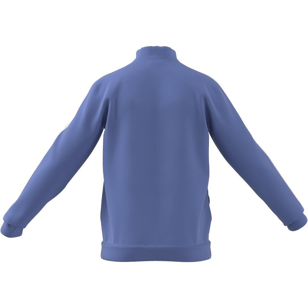 Essentials Warm-Up 3-Stripes Track Top, Blue, A901_ONE, large image number 10