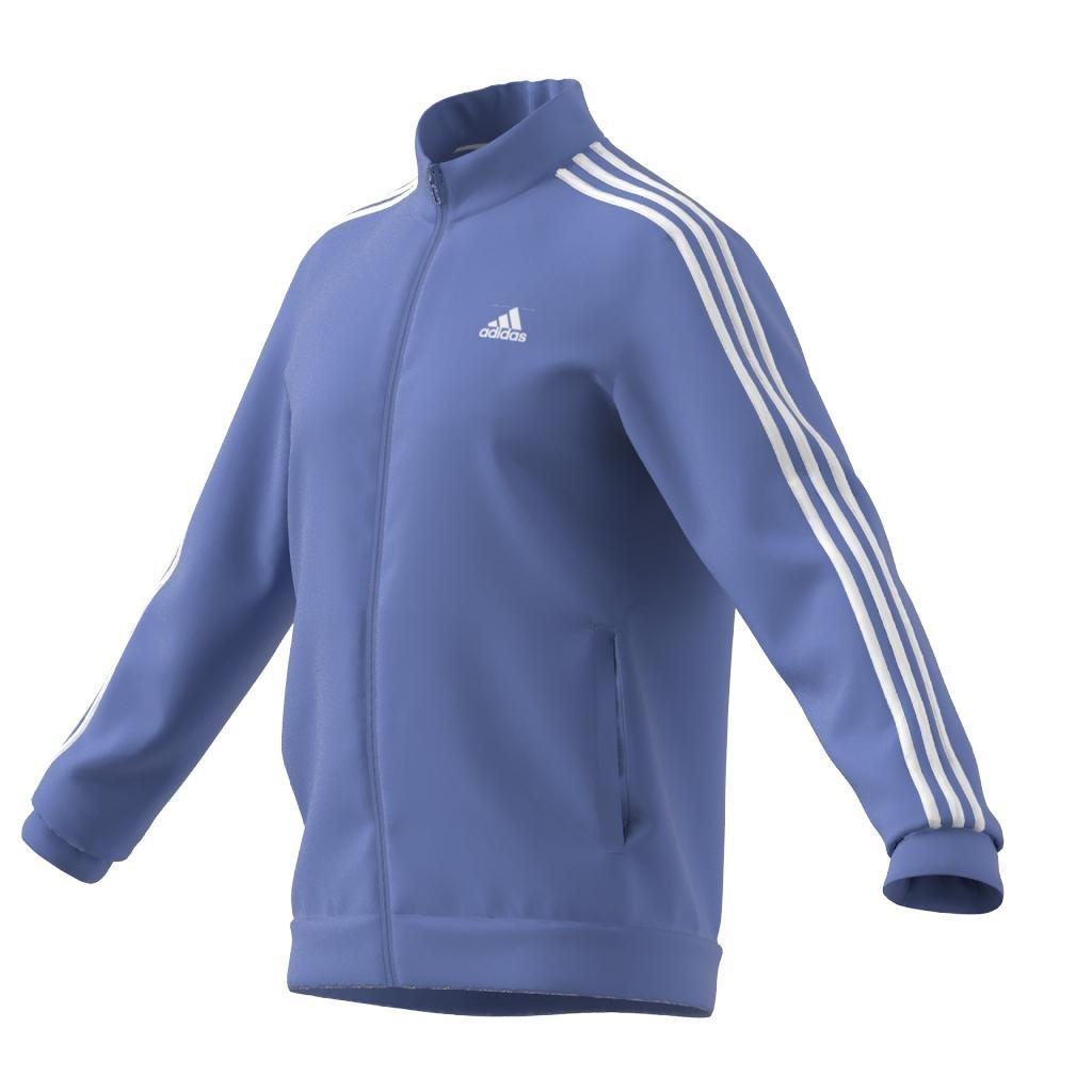 Essentials Warm-Up 3-Stripes Track Top, Blue, A901_ONE, large image number 11