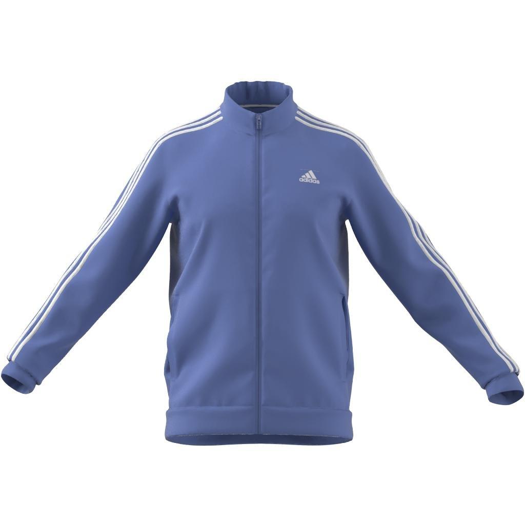 Essentials Warm-Up 3-Stripes Track Top, Blue, A901_ONE, large image number 12