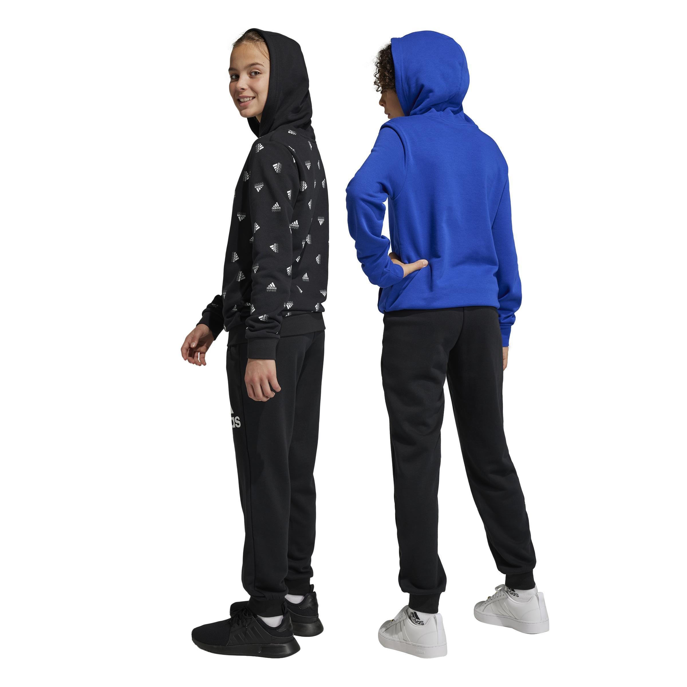 Unisex Kids Essentials Regular Fit Big Logo Cotton Joggers, Black, A901_ONE, large image number 3