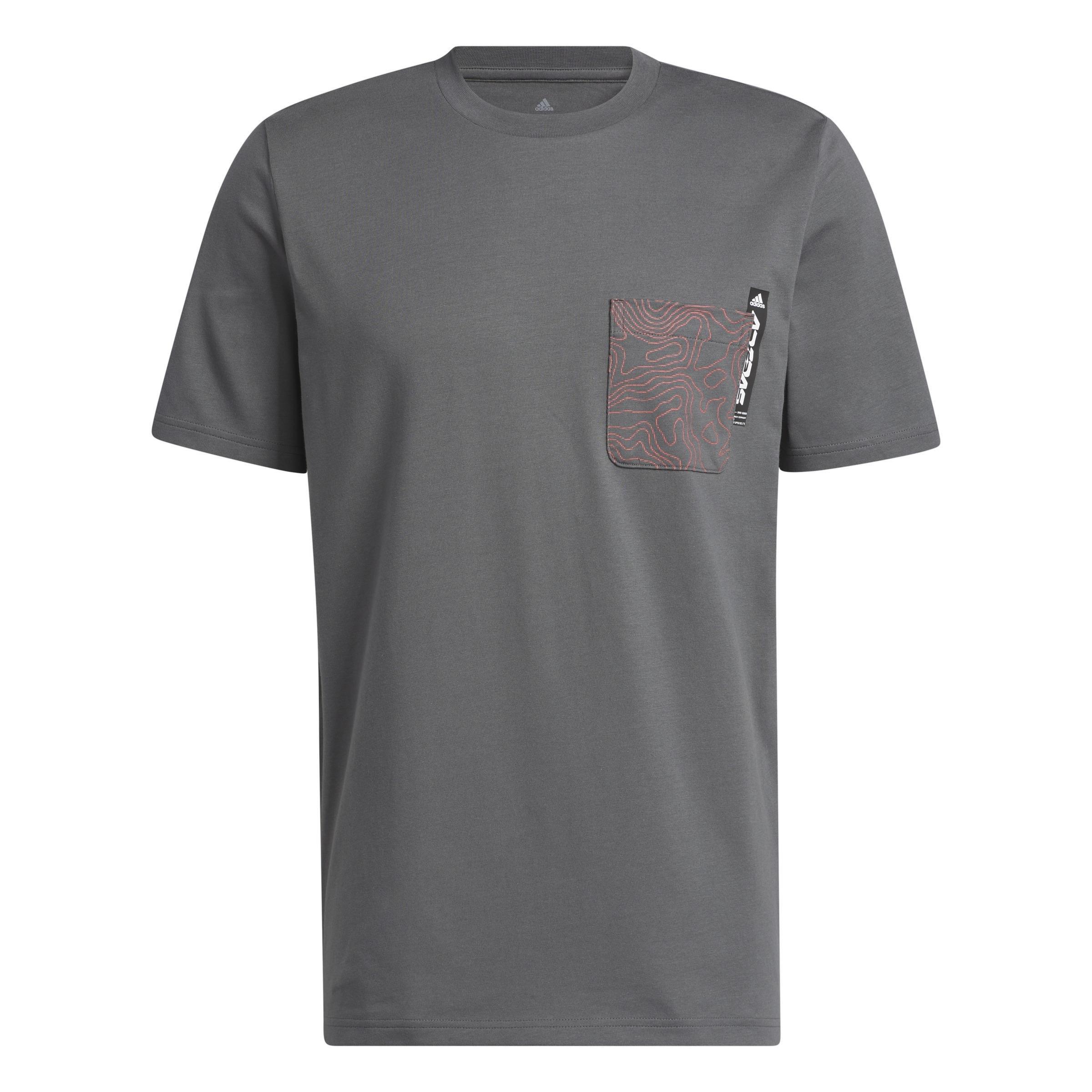 City Escape Graphic Pocket T-Shirt, Grey, , large image number 1