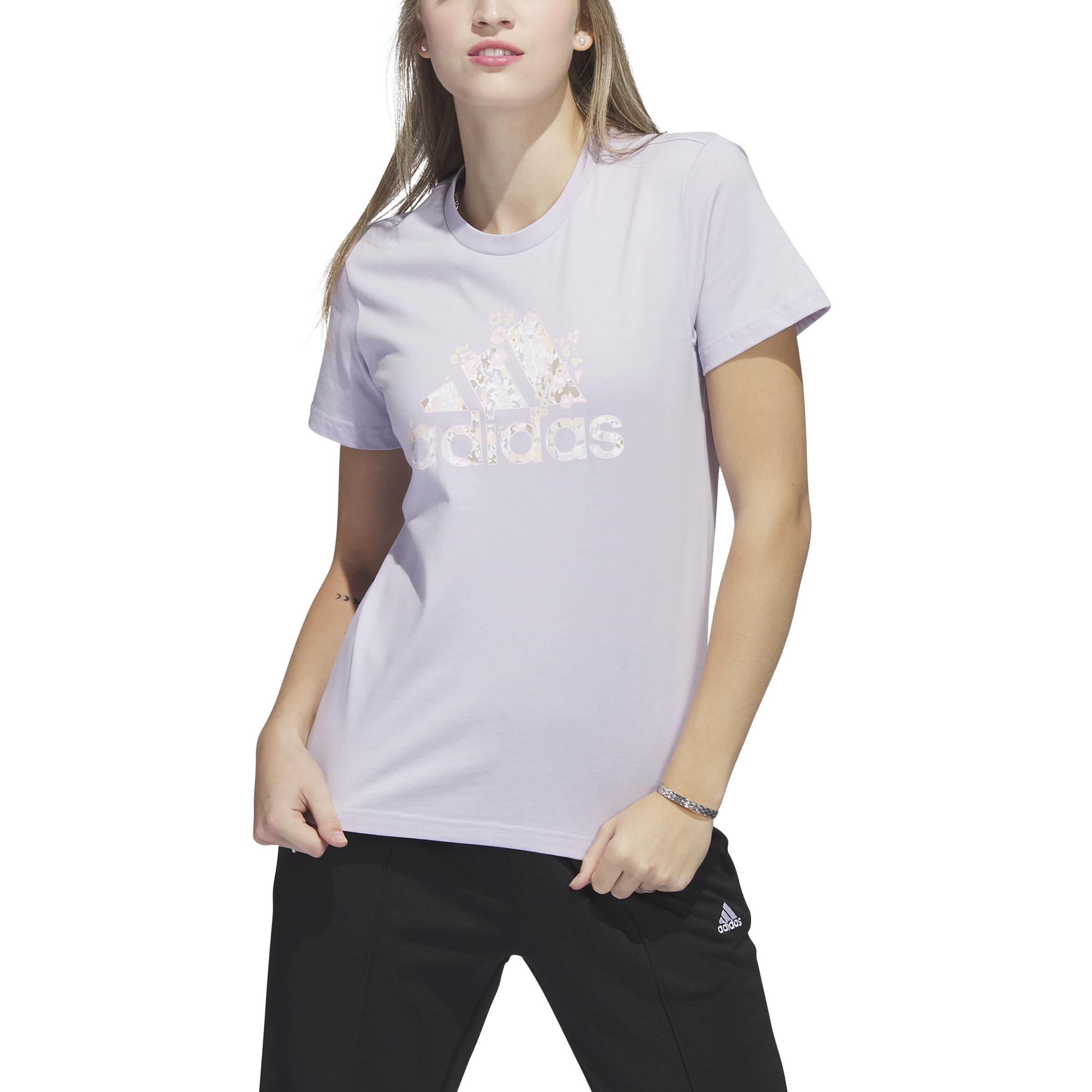 Floral Badge of Sport Graphic T-Shirt, Purple, A901_ONE, large image number 0