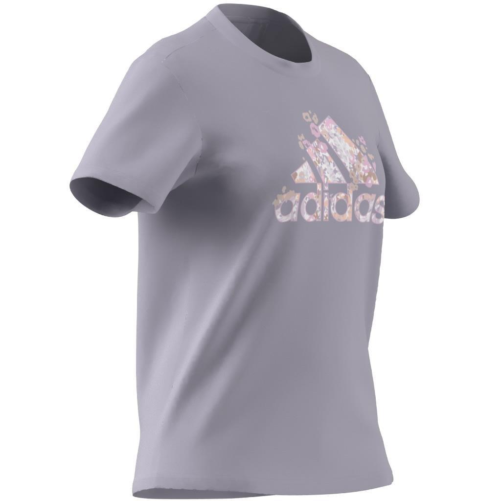 Floral Badge of Sport Graphic T-Shirt, Purple, A901_ONE, large image number 9