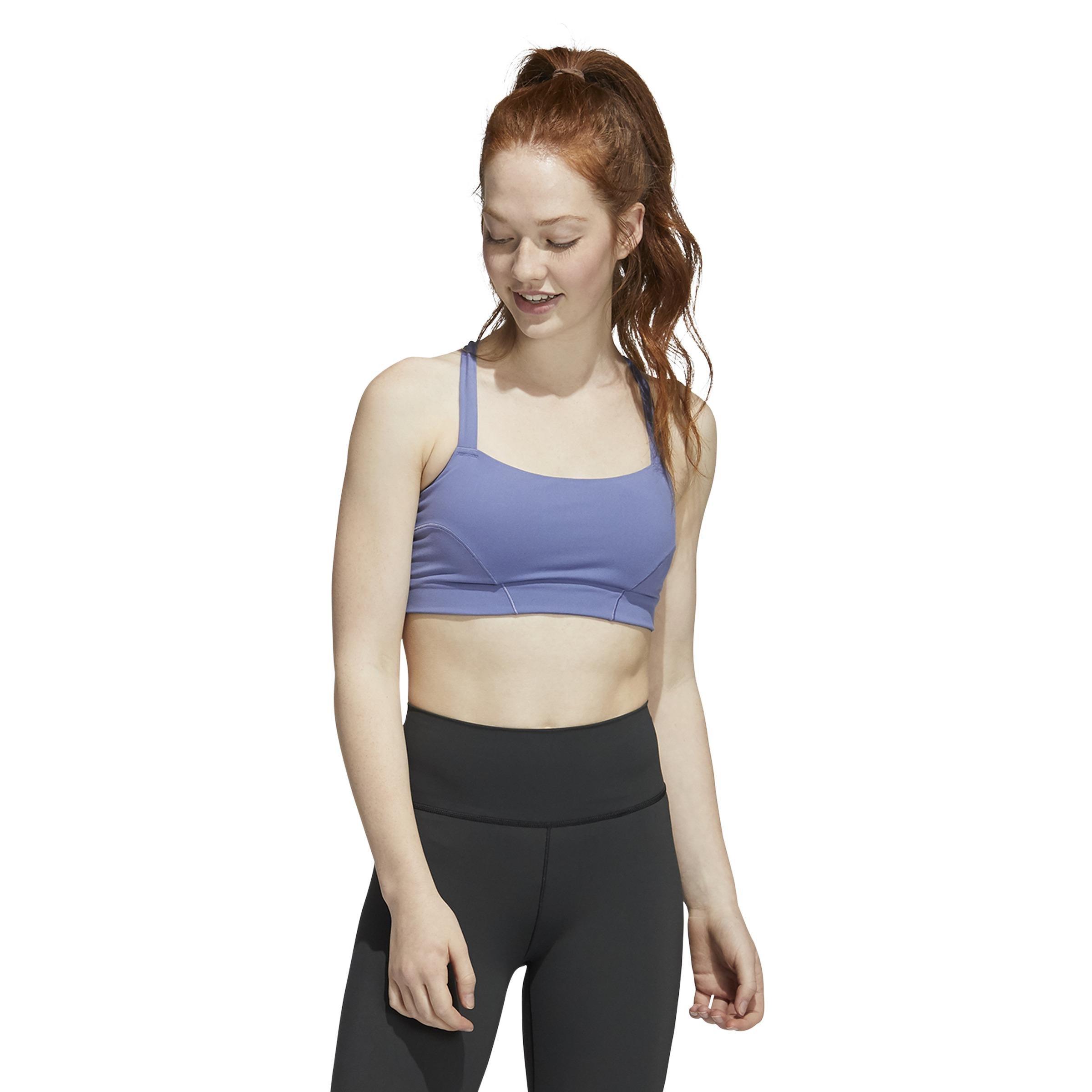 Light-Support Yoga Bra, Purple, , large image number 0