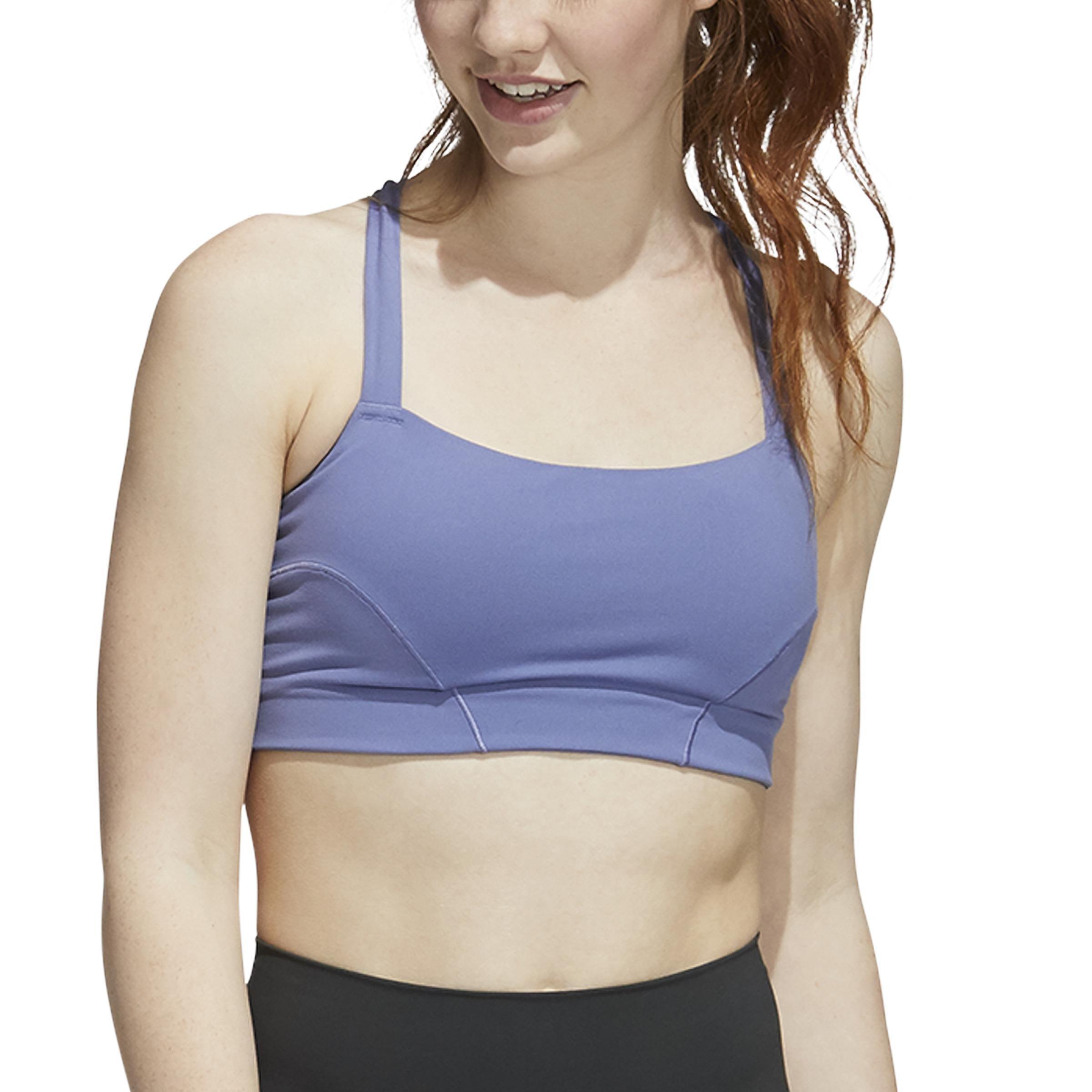 Light-Support Yoga Bra, Purple, , large image number 5