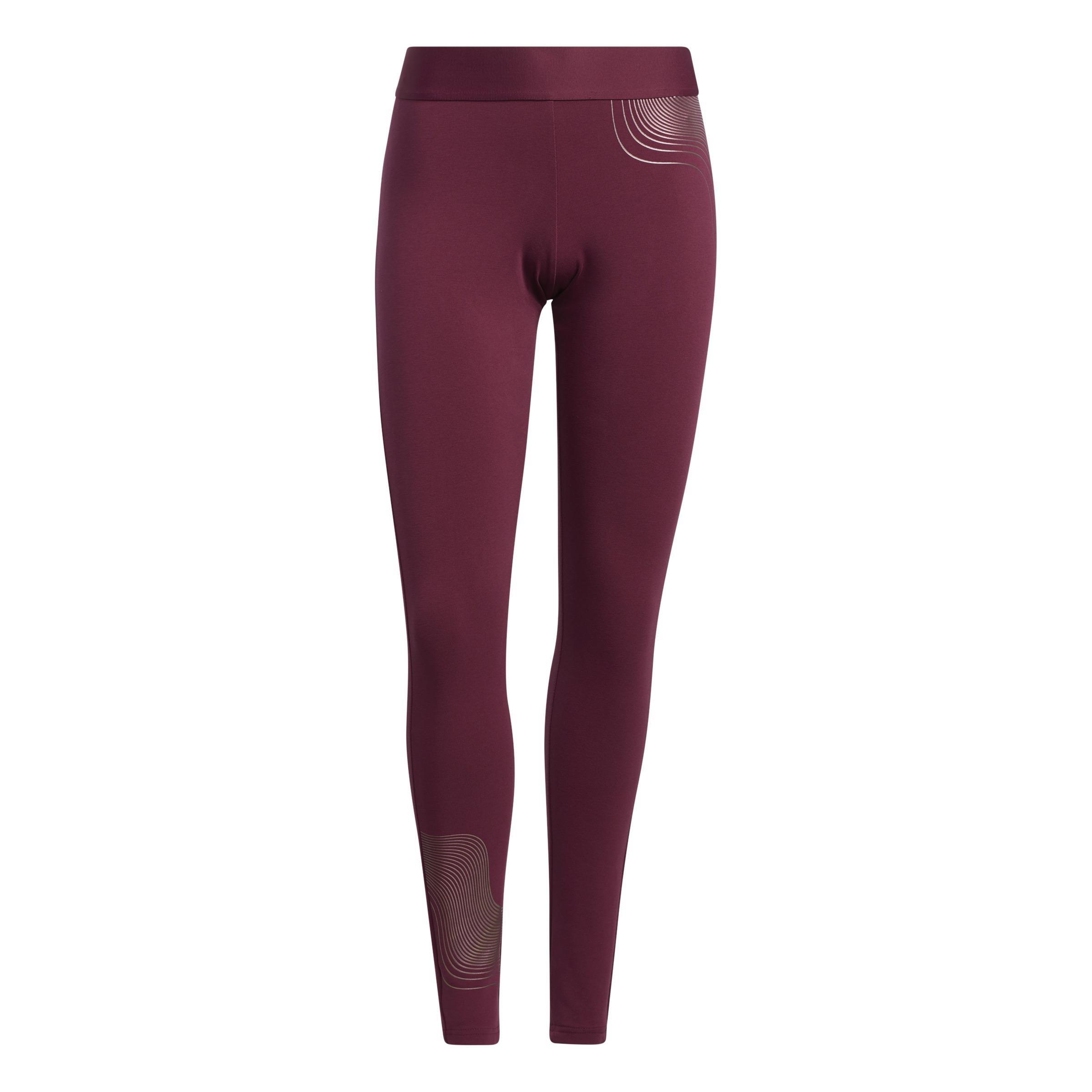 Holiday Graphic Leggings, Burgundy, A901_ONE, large image number 5