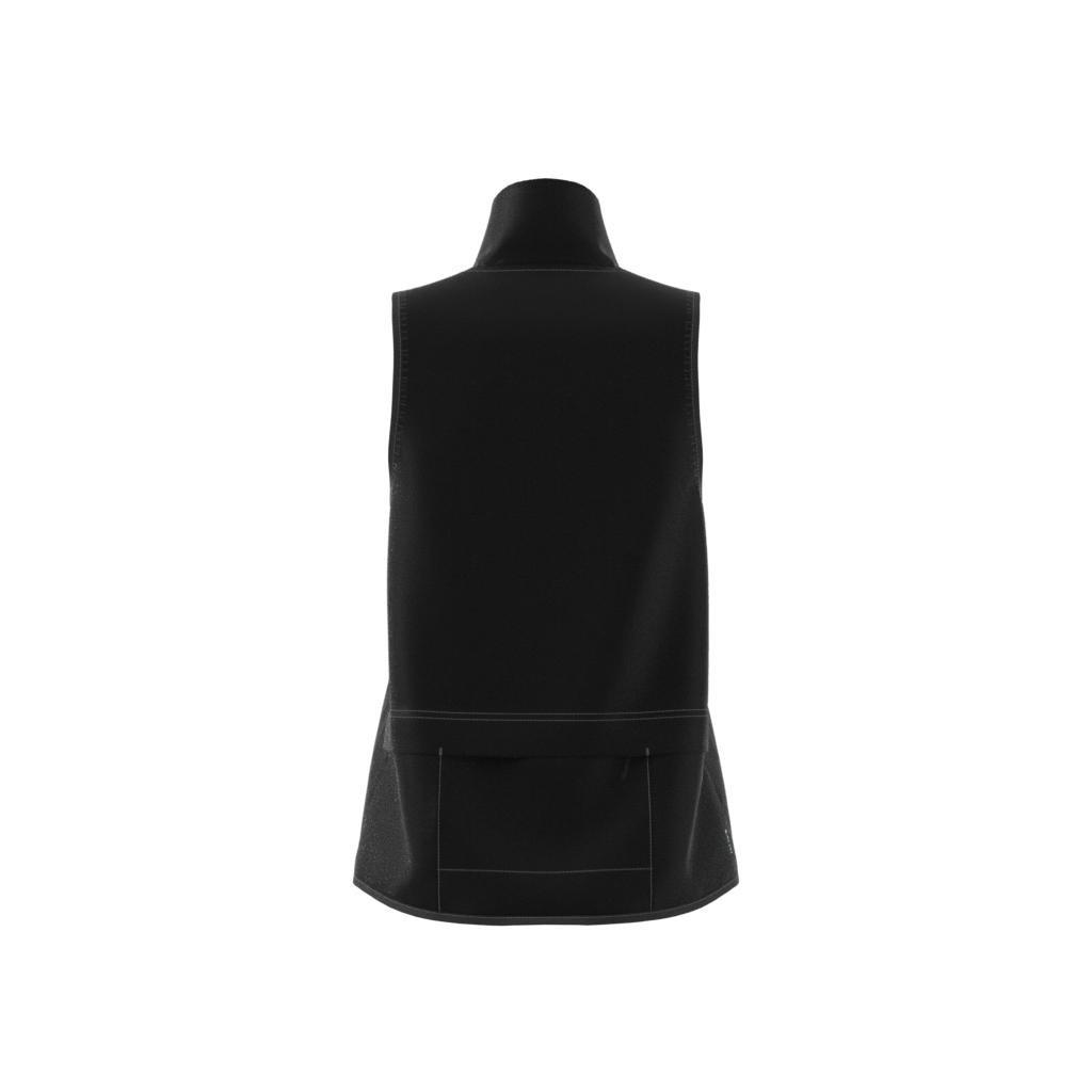 Run Icon 3-Stripes Running Wind Vest, Black, A901_ONE, large image number 7