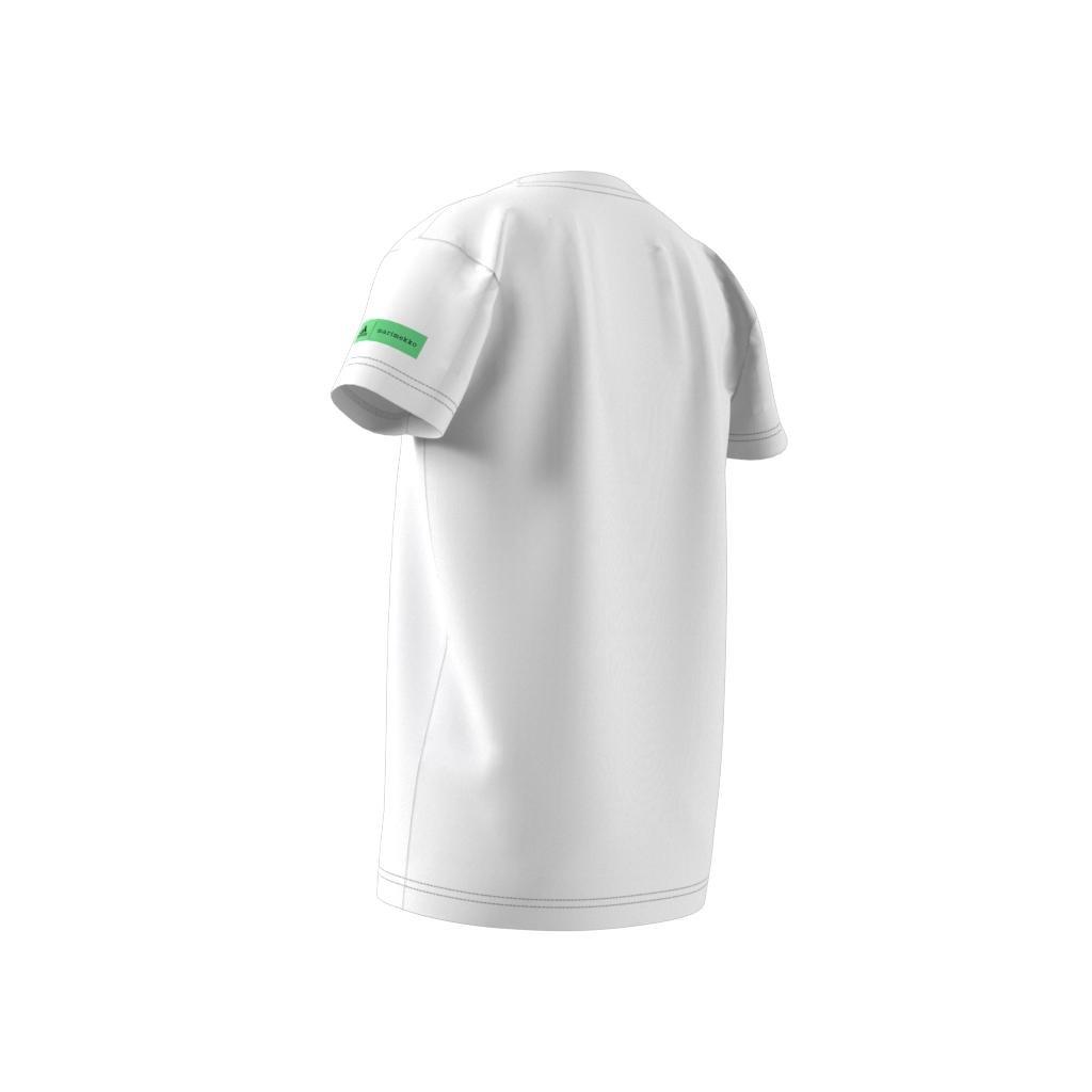 Kids Marimekko Aeroready Training Floral-Print T-Shirt, White, A901_ONE, large image number 9