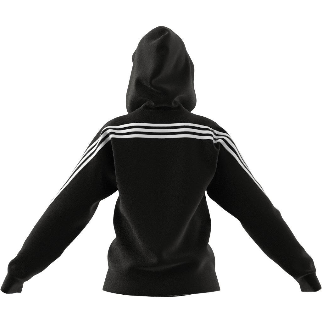 adidas Sportswear Future Icons 3-Stripes Hooded Track Top, Black, A901_ONE, large image number 2