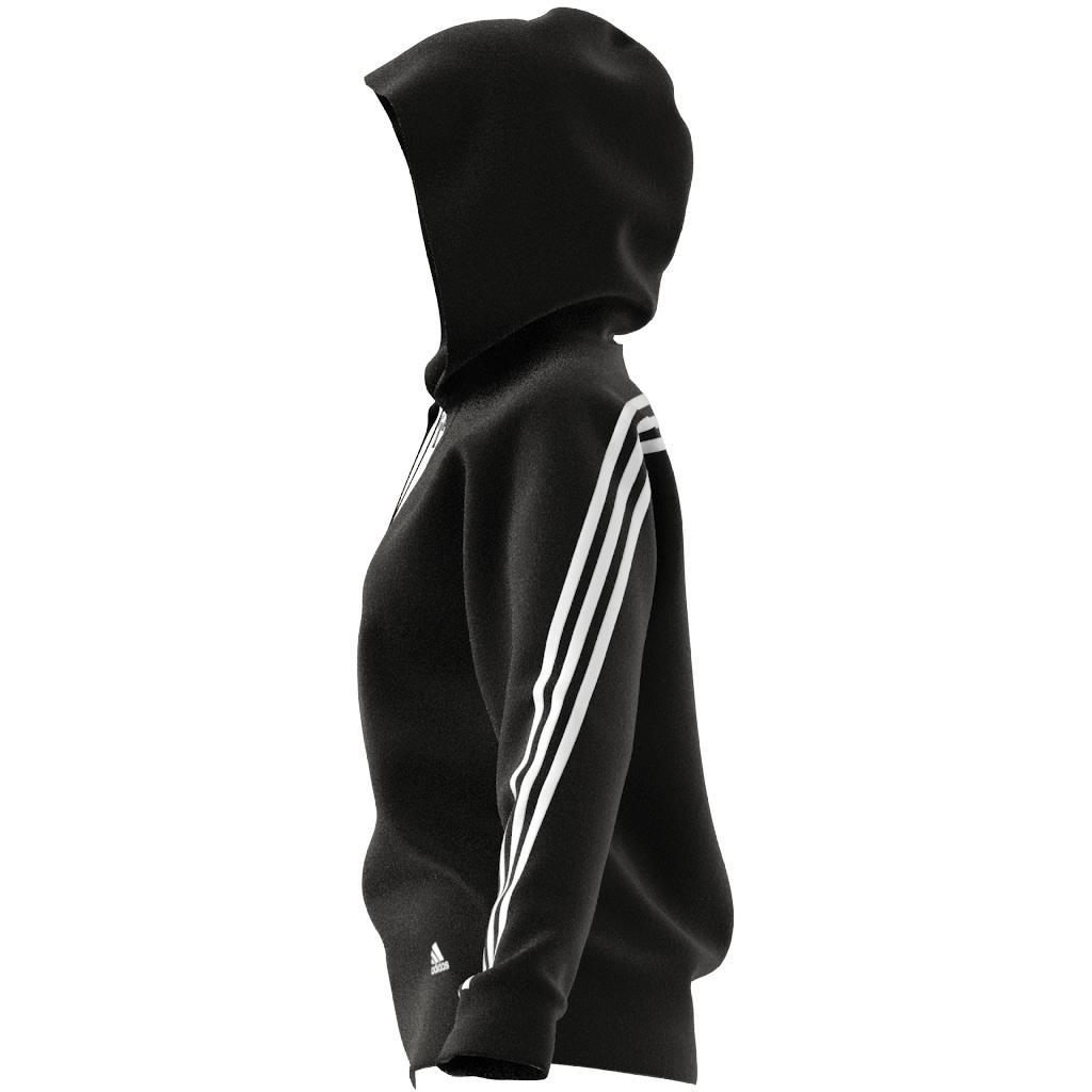 adidas Sportswear Future Icons 3-Stripes Hooded Track Top, Black, A901_ONE, large image number 3