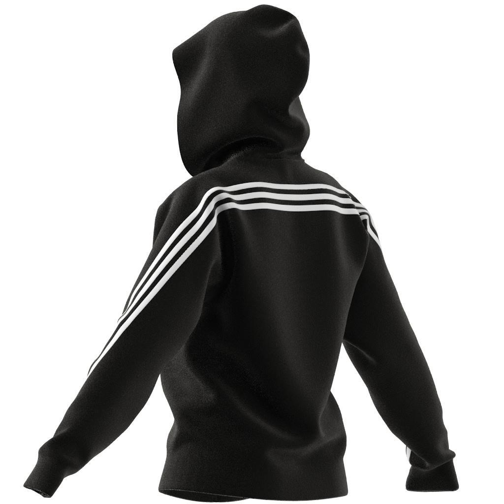 adidas Sportswear Future Icons 3-Stripes Hooded Track Top, Black, A901_ONE, large image number 4