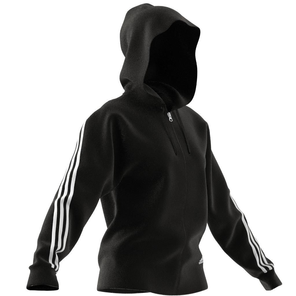 adidas Sportswear Future Icons 3-Stripes Hooded Track Top, Black, A901_ONE, large image number 5