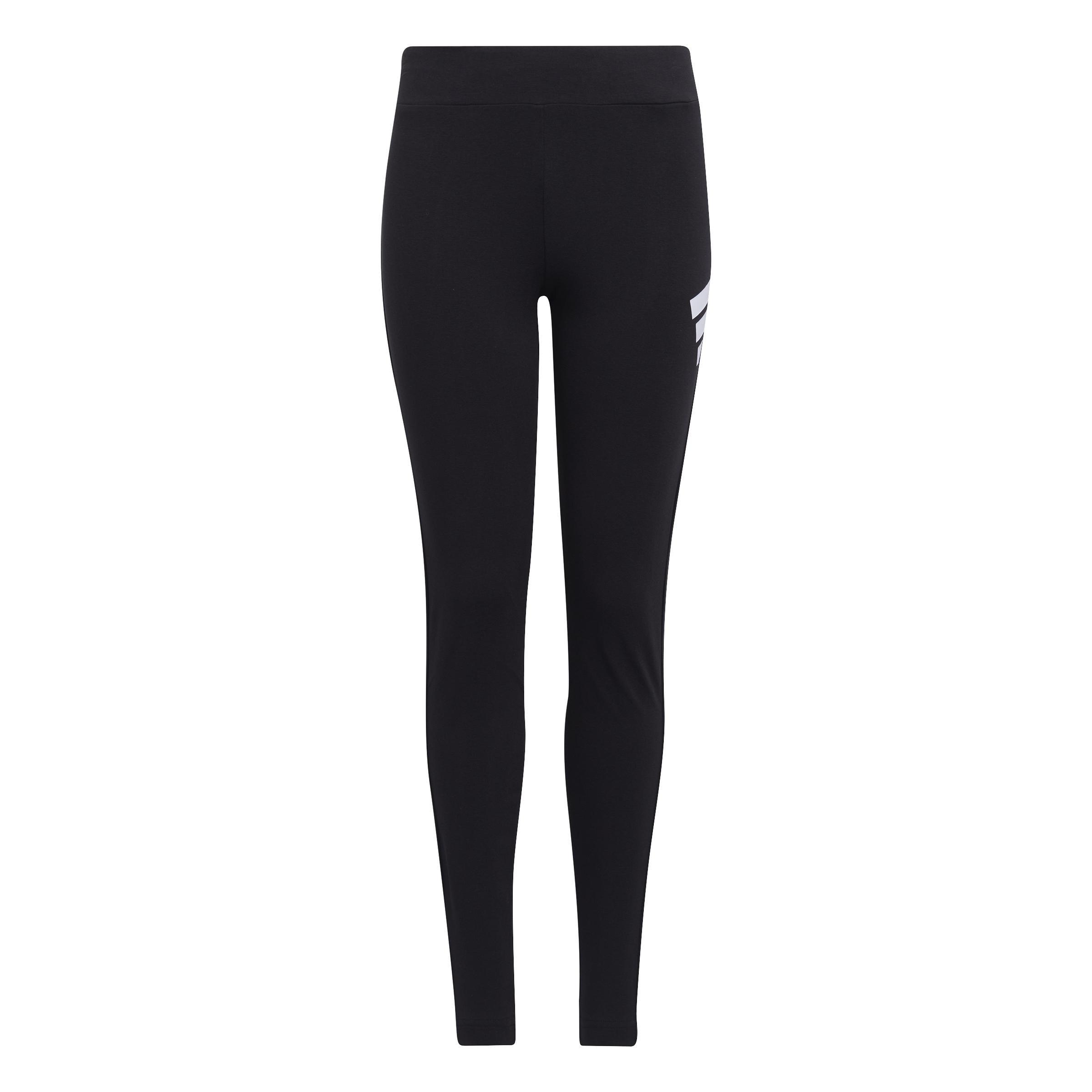 Kids Future Icons 3-Stripes Cotton Leggings, Black, A901_ONE, large image number 1